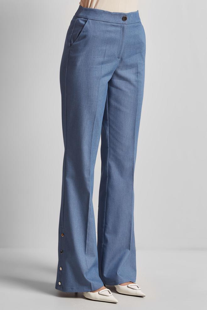 Hijab clothing BLUE FLARED PANTS 70883 - ALVİNA