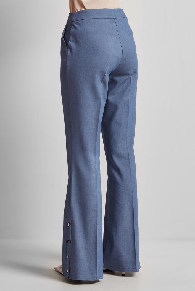 Hijab clothing BLUE FLARED PANTS 70883 - ALVİNA