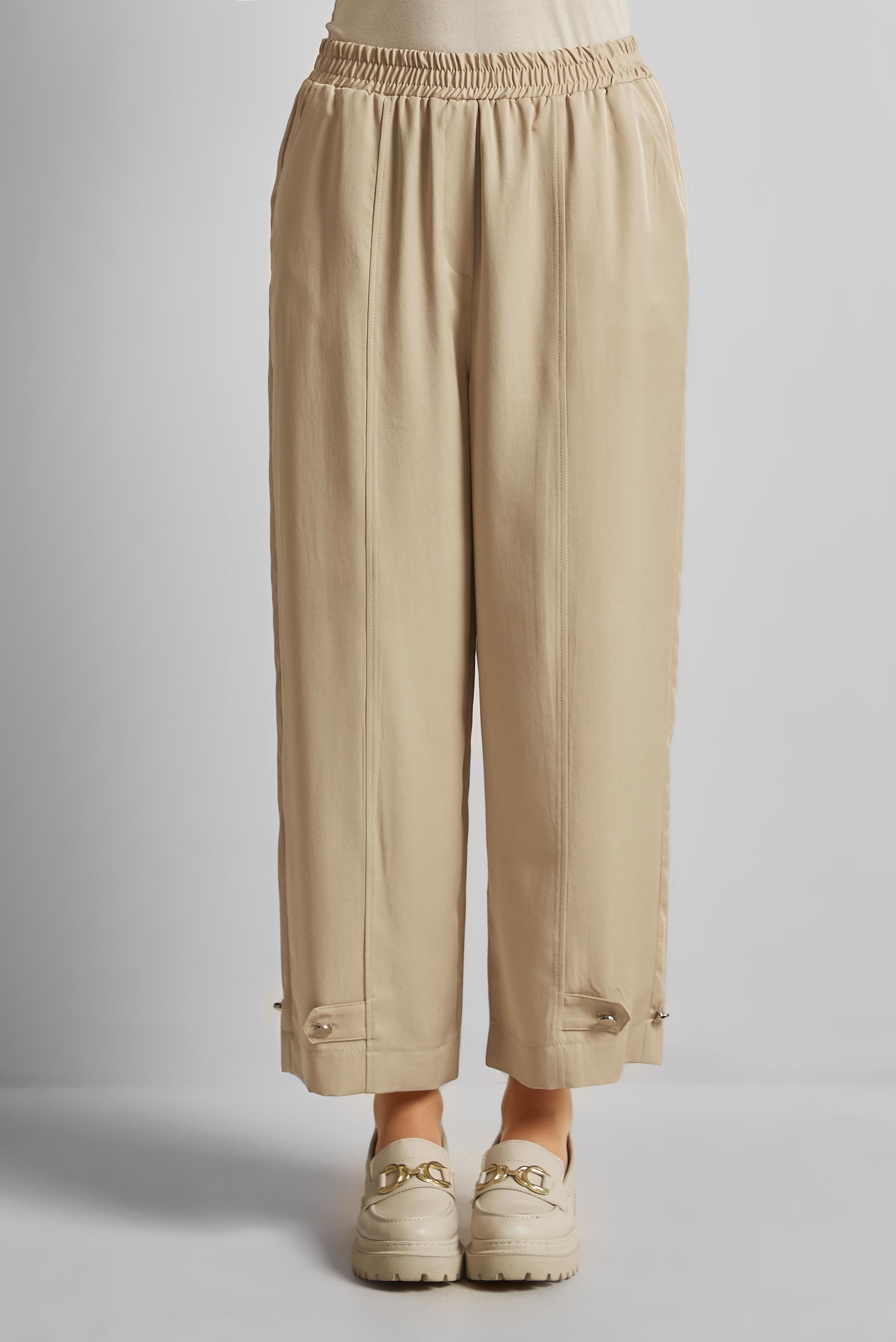 Tesettür giyim BEJ GENİŞ PAÇA LYOCELL PANTOLON 70889