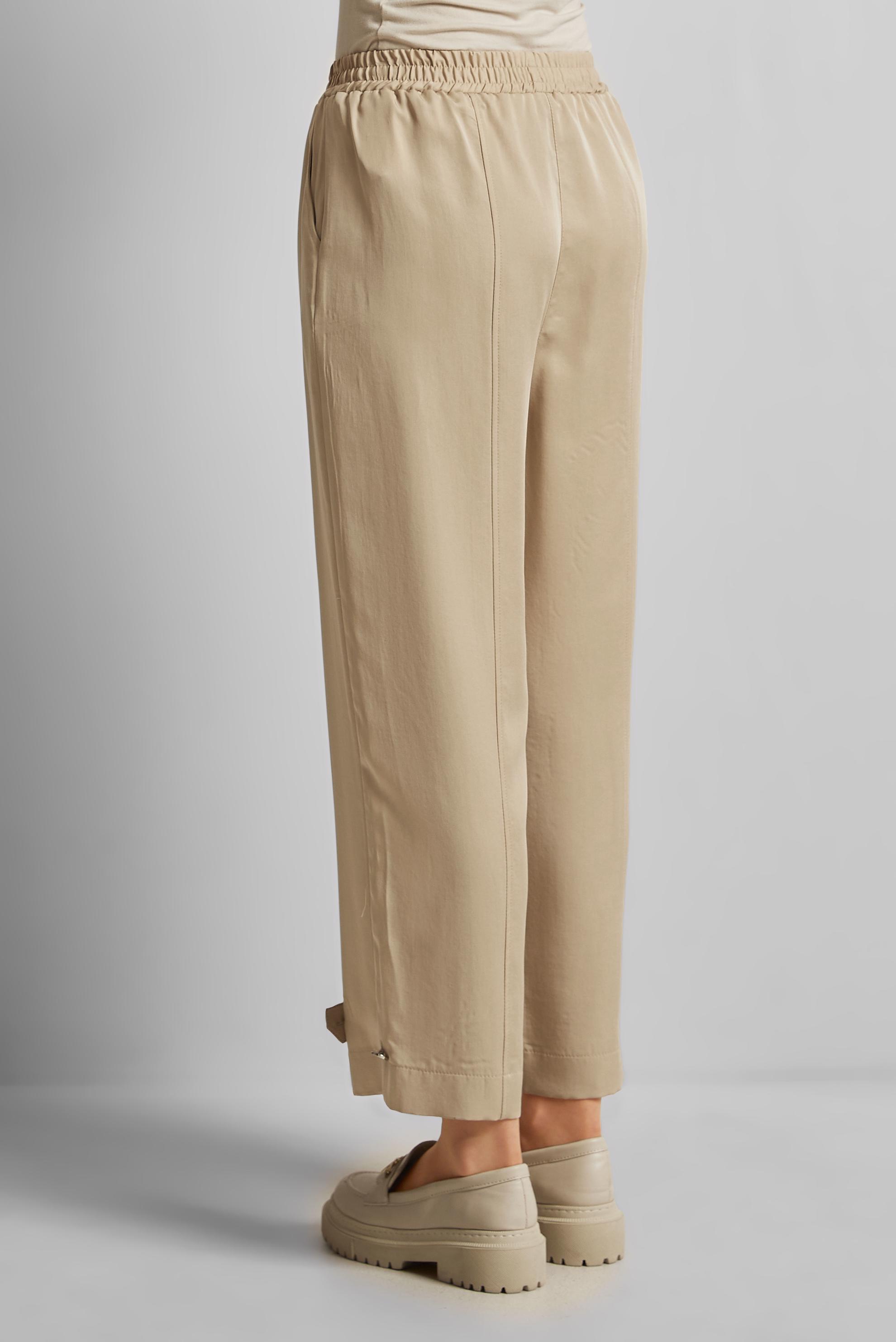 Tesettür giyim BEJ GENİŞ PAÇA LYOCELL PANTOLON 70889