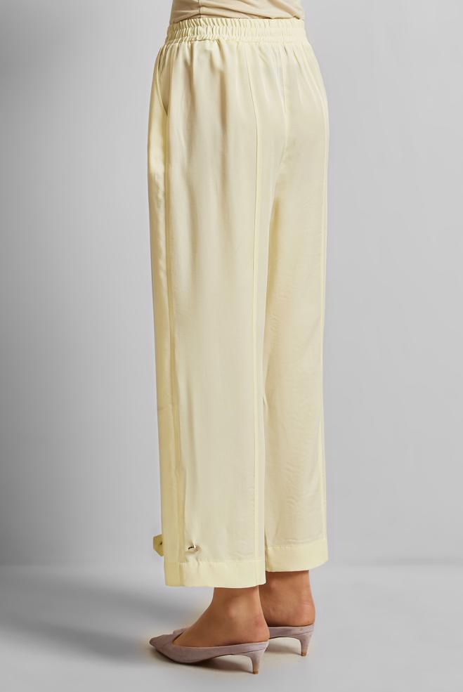 Hijab clothing ECRU WIDE LEG LYOCELL PANTS 70889 - ALVİNA
