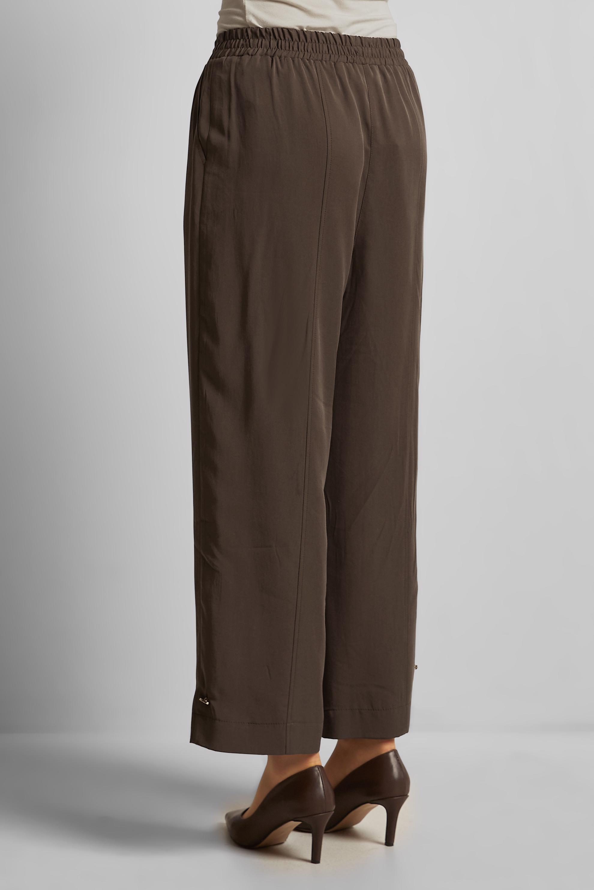 Tesettür giyim KAHVE GENİŞ PAÇA LYOCELL PANTOLON 70889