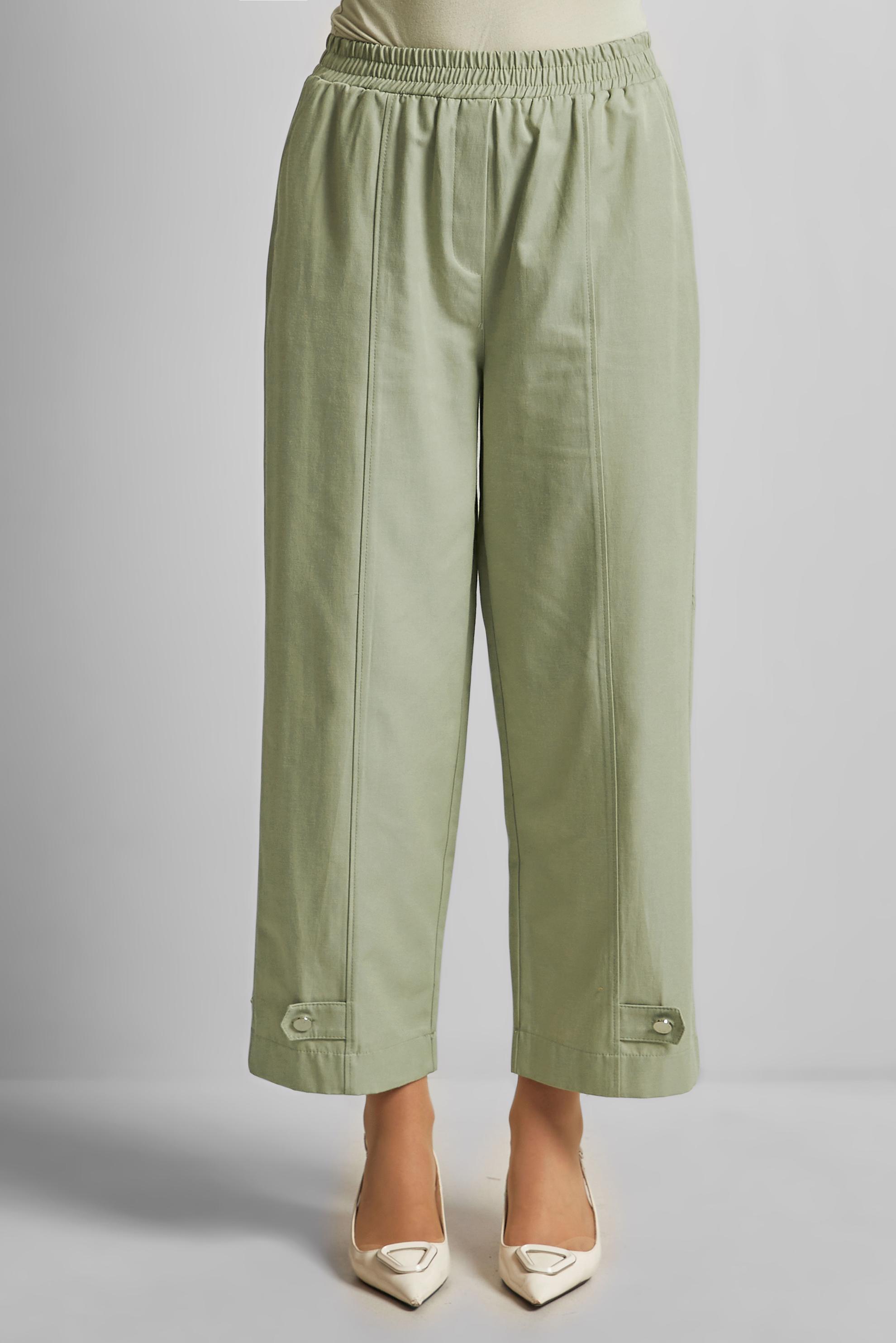 Tesettür giyim BEJ GENİŞ PAÇA LYOCELL PANTOLON 70889