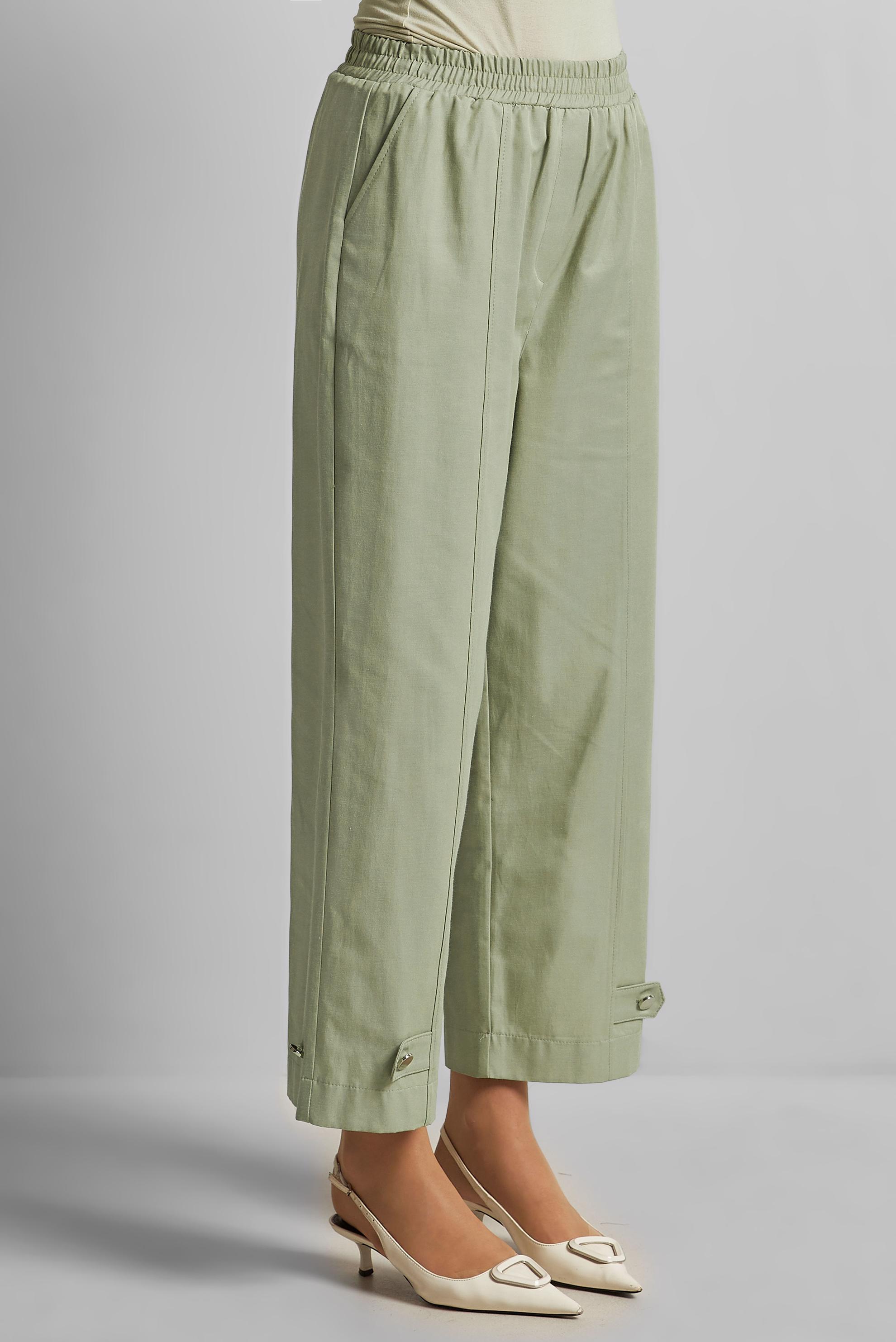 Tesettür giyim BEJ GENİŞ PAÇA LYOCELL PANTOLON 70889