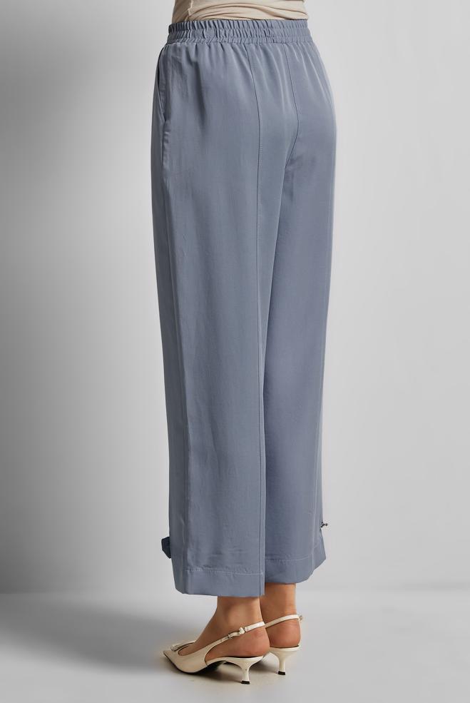 Hijab clothing BLUE WIDE LEG LYOCELL PANTS 70889 - ALVİNA
