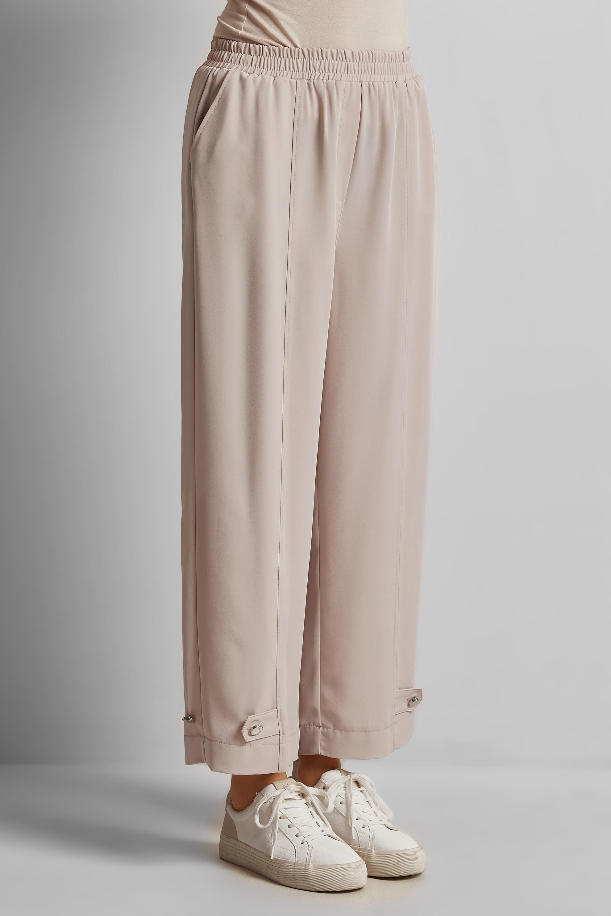 Tesettür giyim BEJ BELİ LASTİKLİ PANTOLON 70890