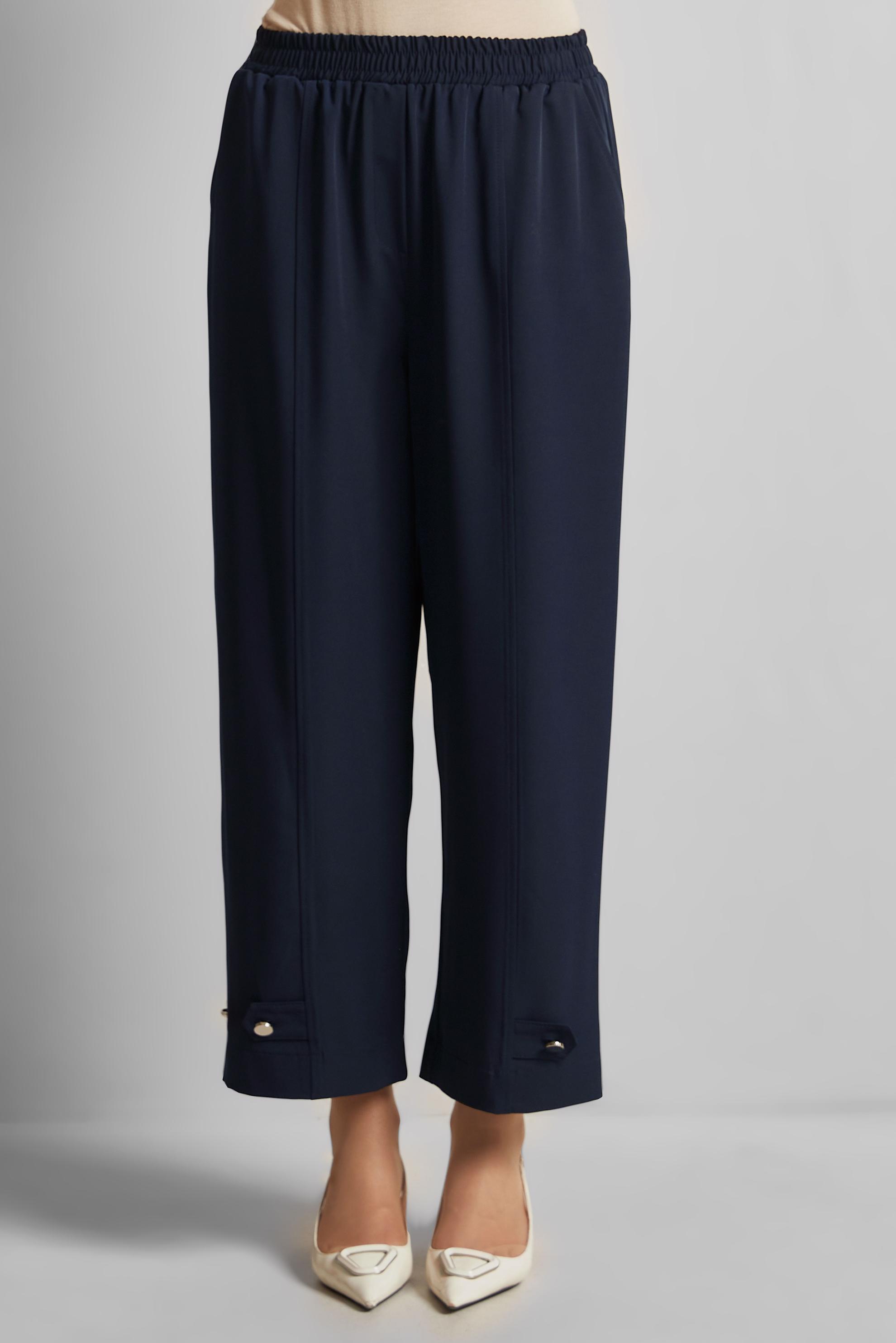 Tesettür giyim LACİVERT BELİ LASTİKLİ PANTOLON 70890