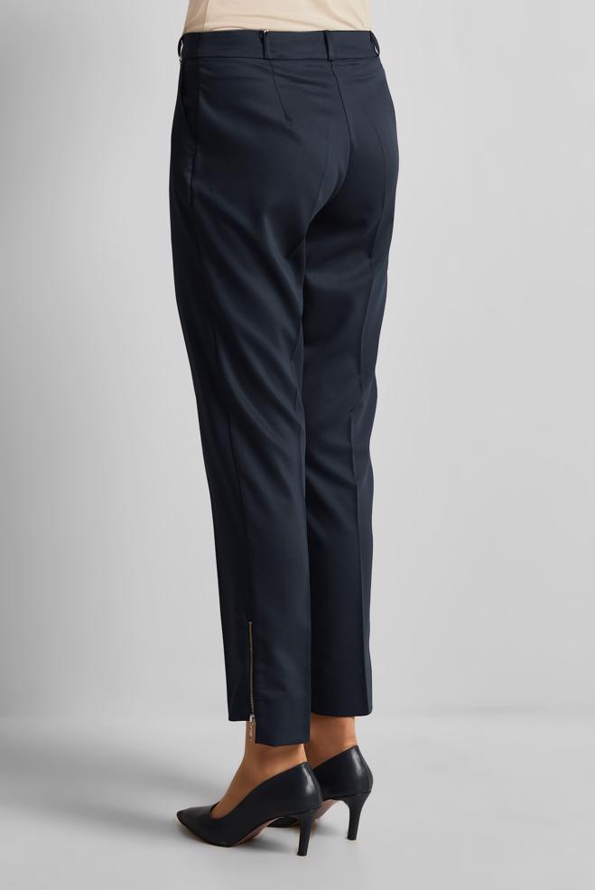 Hijab clothing NAVY BLUE ZIPPER DETAILED PANTS 70891 - ALVİNA