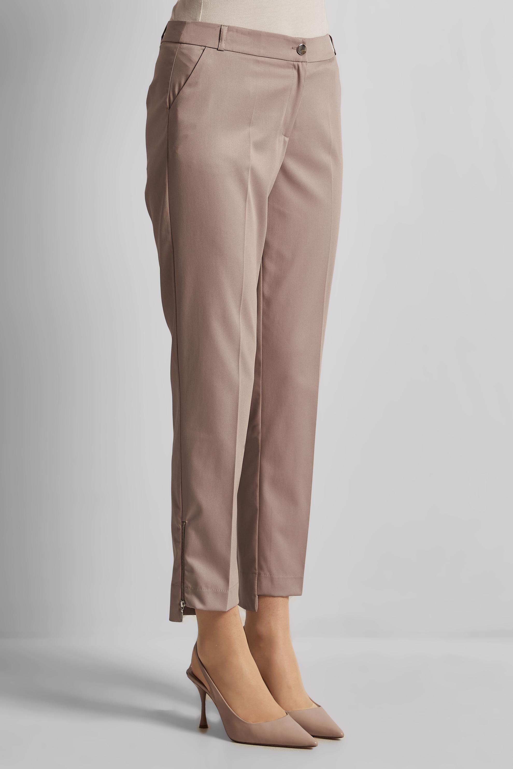 Tesettür giyim VİZON FERMUAR DETAYLI PANTOLON 70891