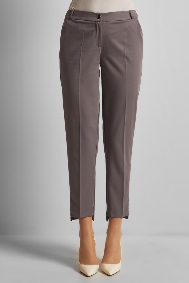 Hijab clothing MINK ZIPPER DETAILED PANTS 70891 - ALVİNA