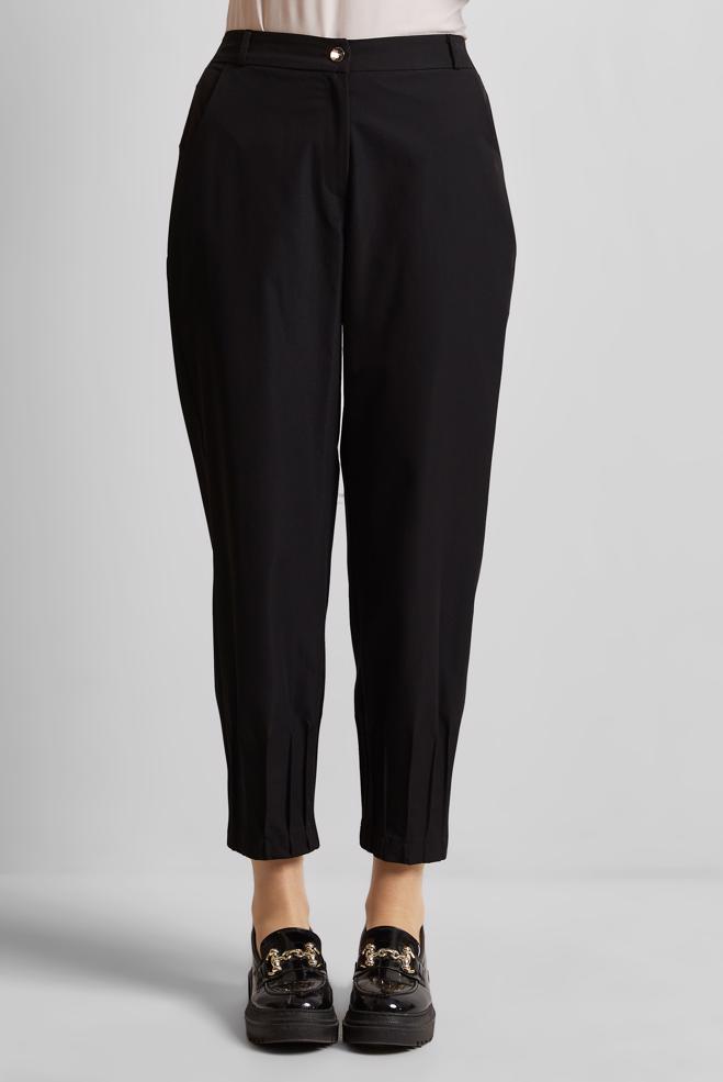 Hijab clothing BLACK PLEATED PANTS 70892 - ALVİNA
