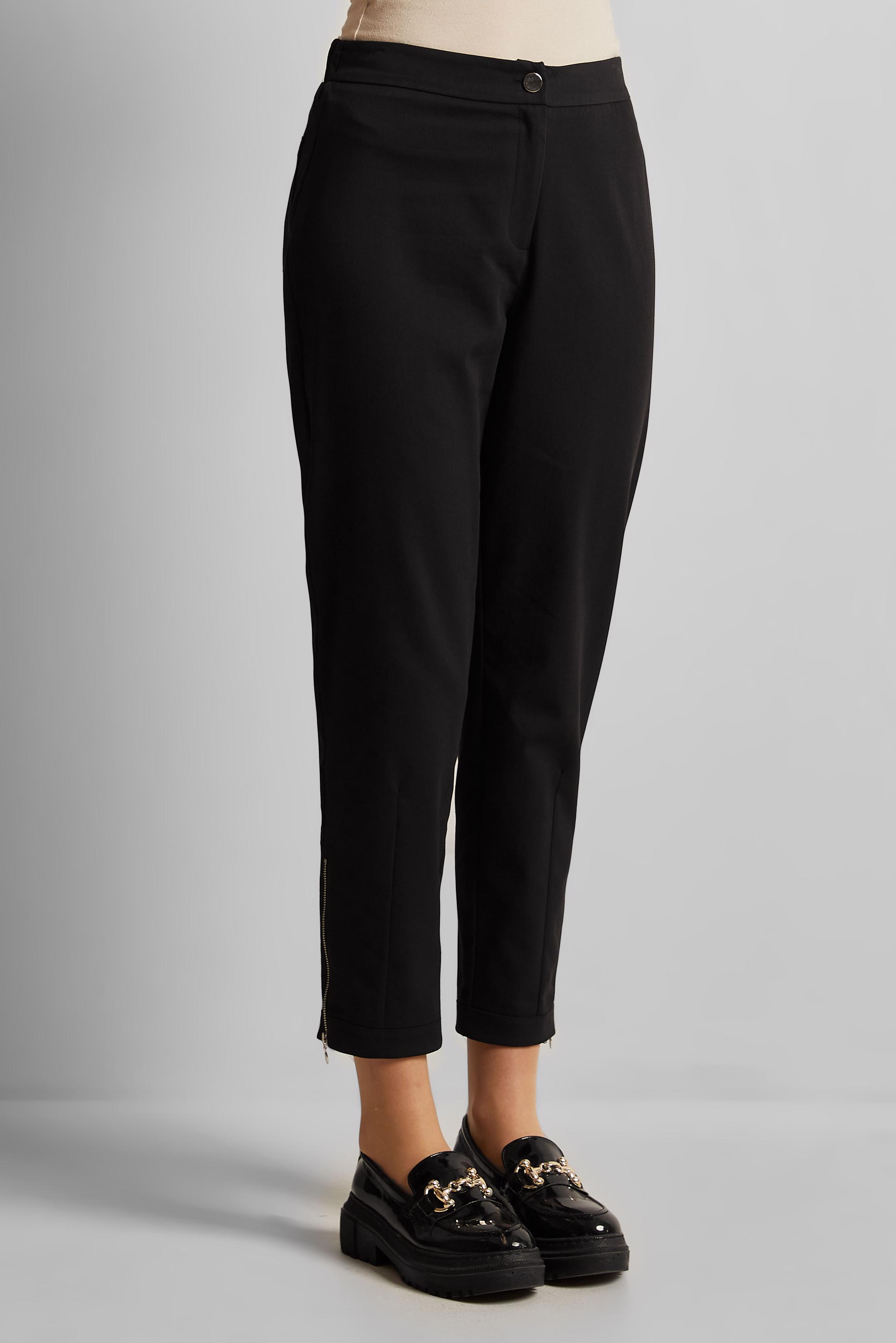 Tesettür giyim SİYAH FERMUAR DETAYLI PANTOLON 70893