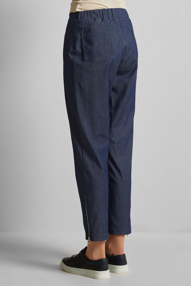 Hijab clothing NAVY BLUE ZIPPER DETAILED PANTS 70893 - ALVİNA