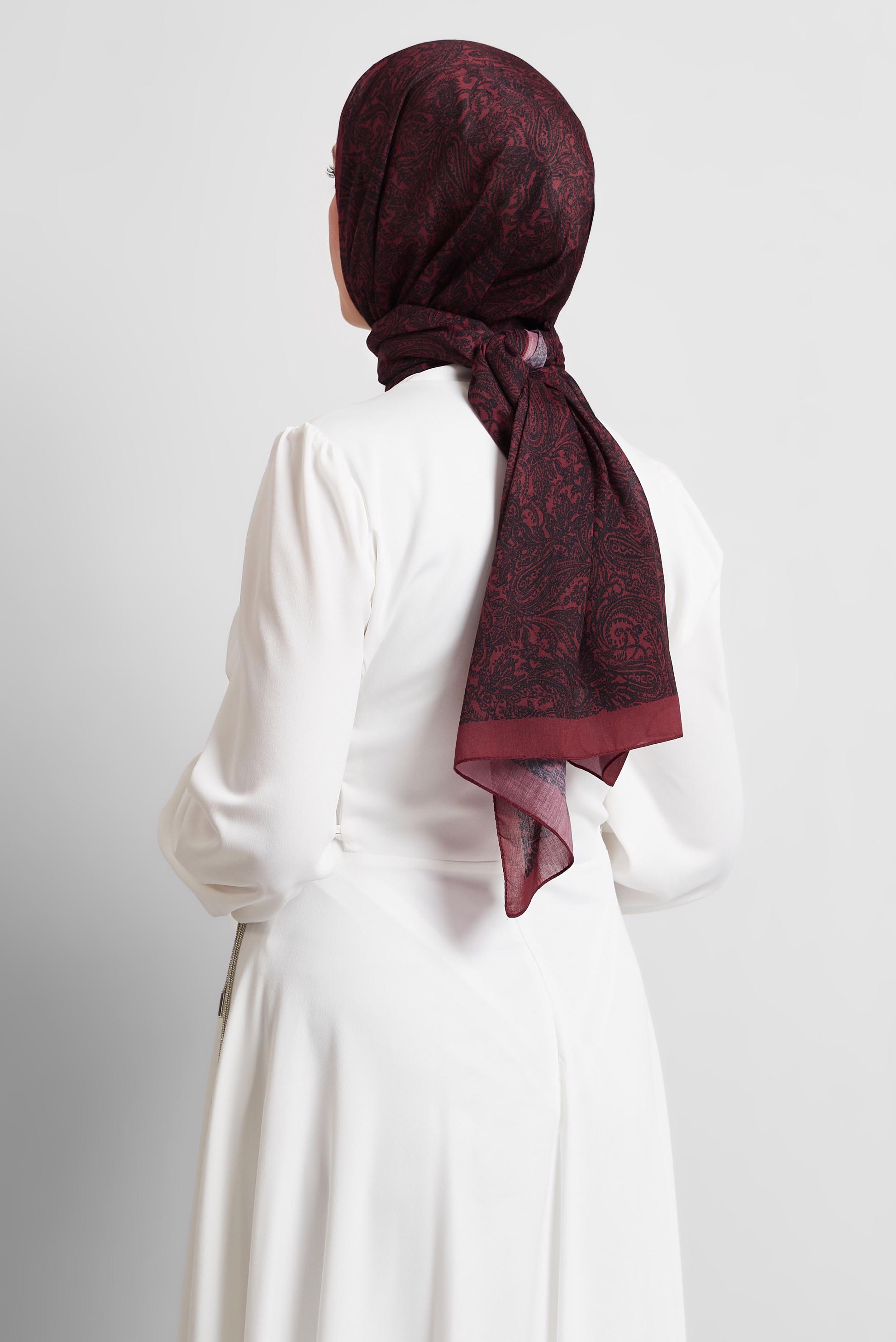 Tesettür giyim KIRMIZI ALVİNA ŞAL 8530