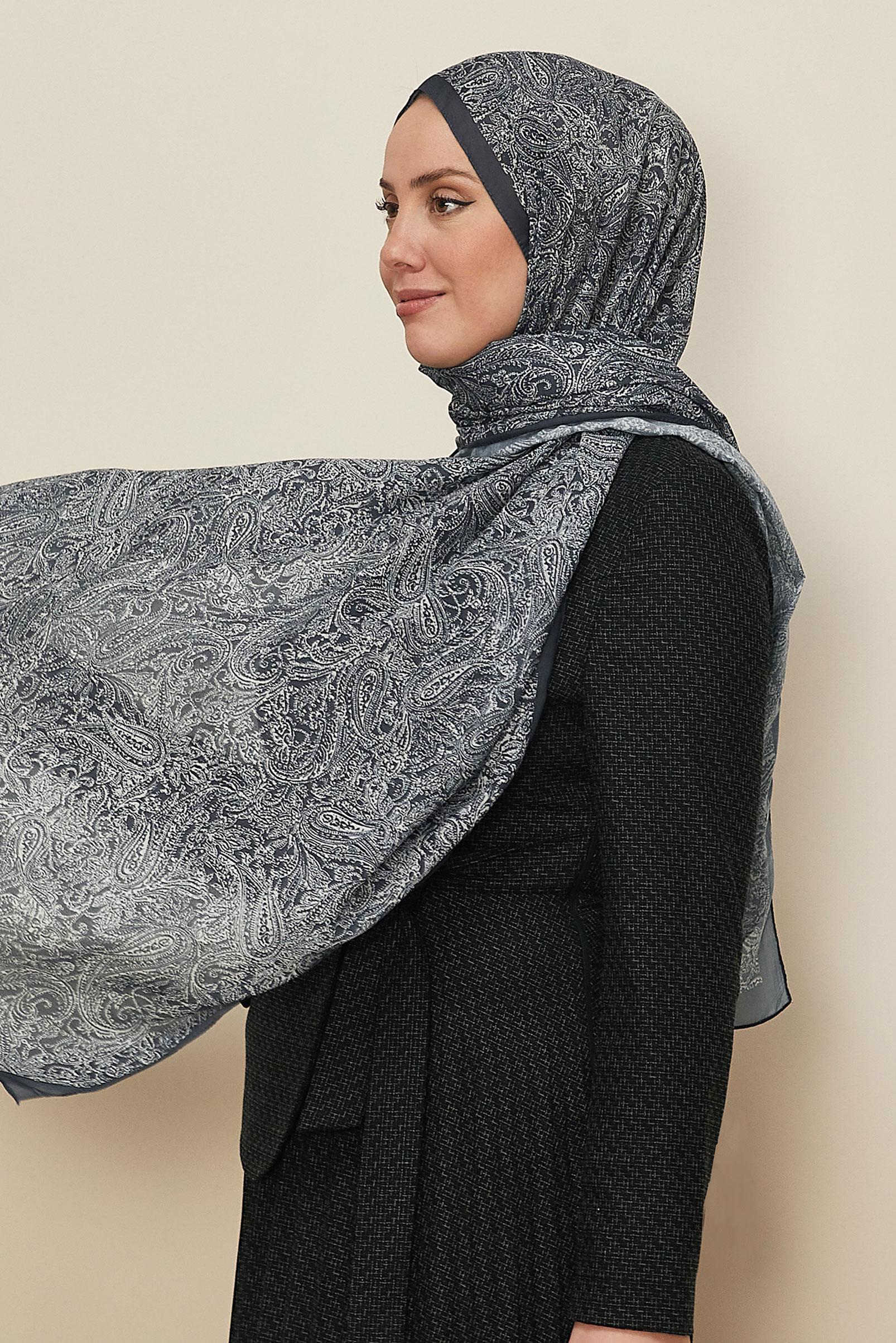 Vêtements hijab BLEU MARINE CHÂLE ALVINA 8530