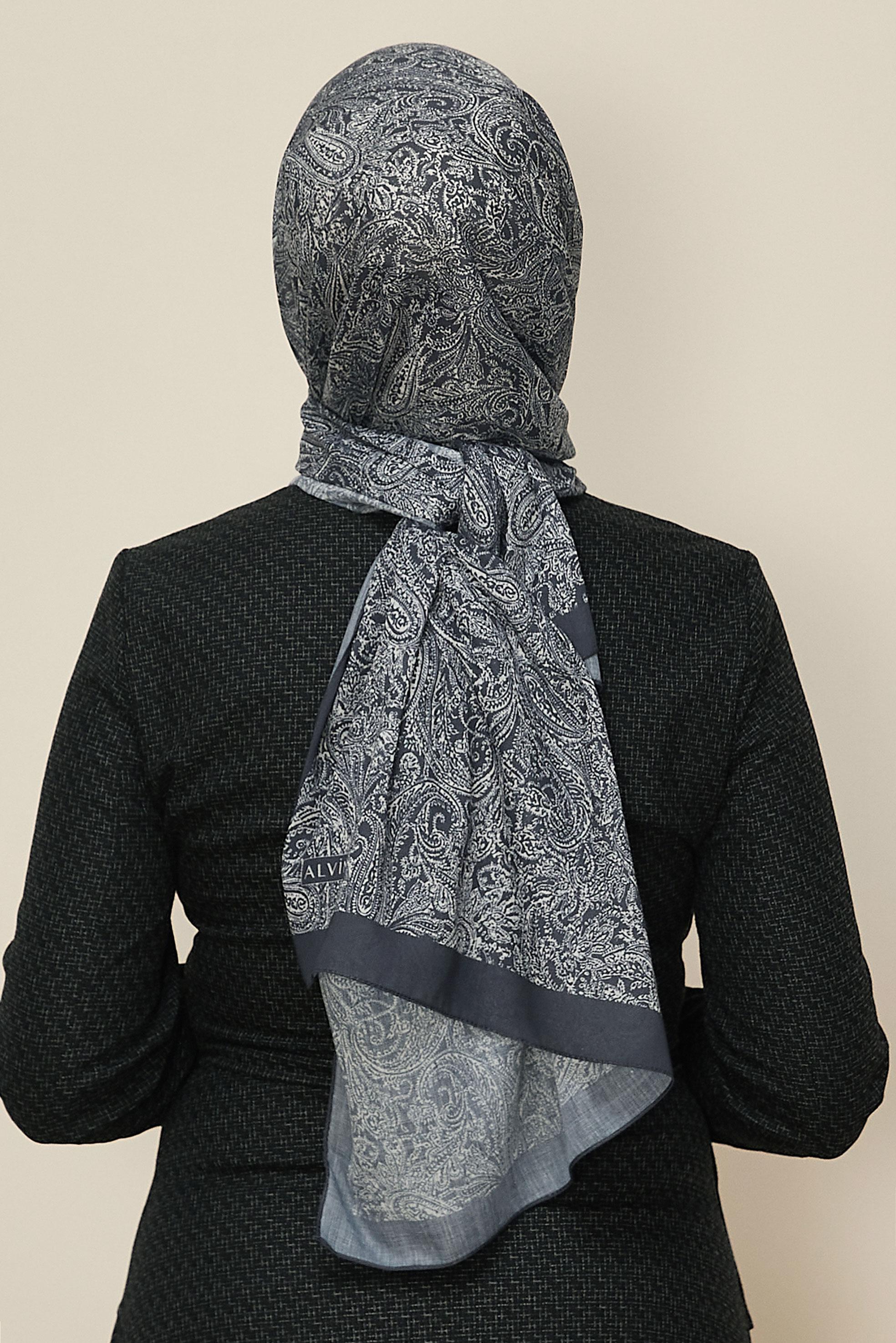 Vêtements hijab BLEU MARINE CHÂLE ALVINA 8530