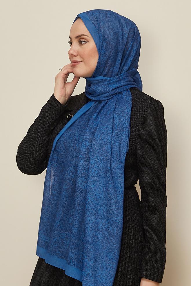 Vêtements hijab BLEU MARINE CHÂLE ALVINA 8530 - ALVİNA