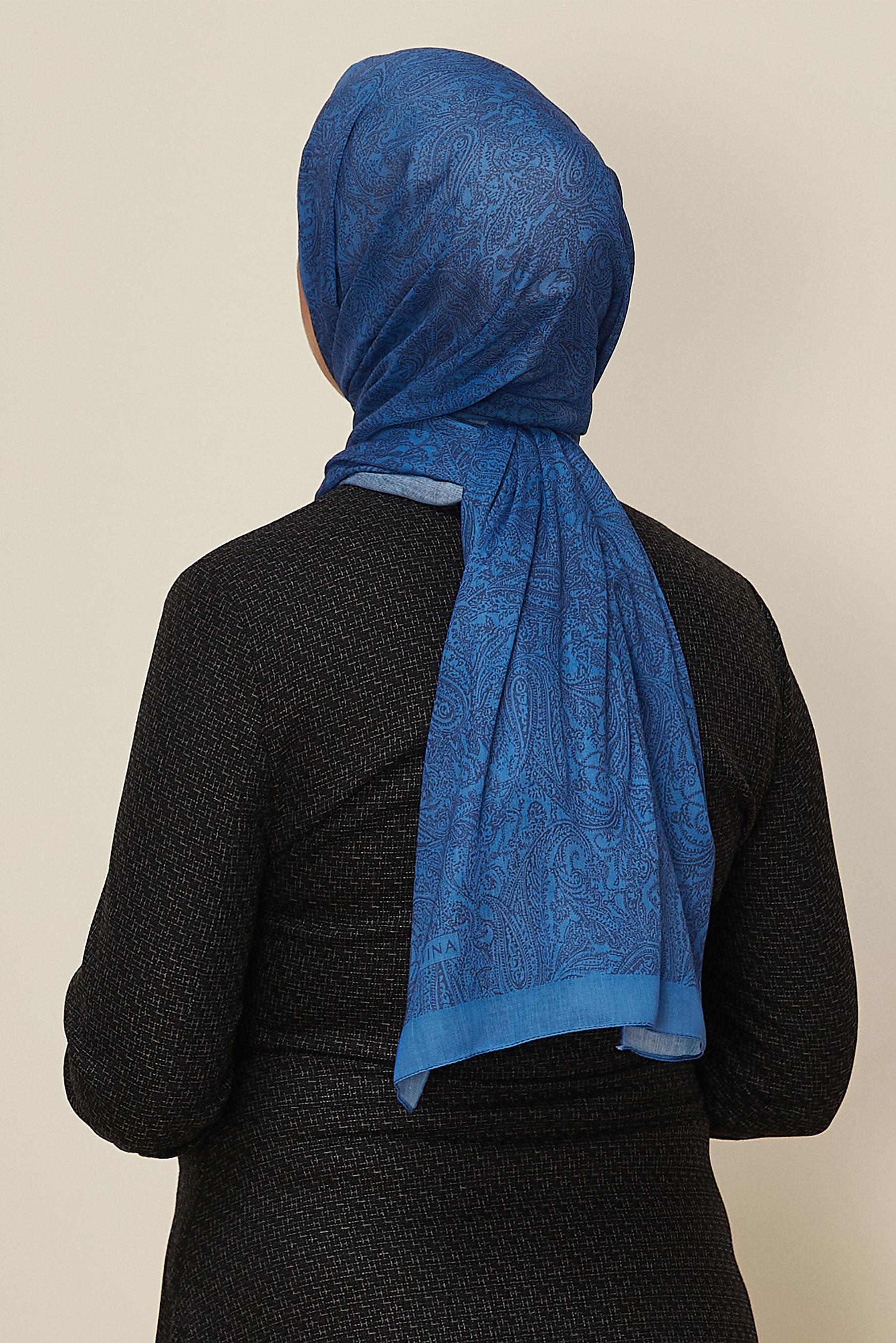 Vêtements hijab BLEU MARINE CHÂLE ALVINA 8530