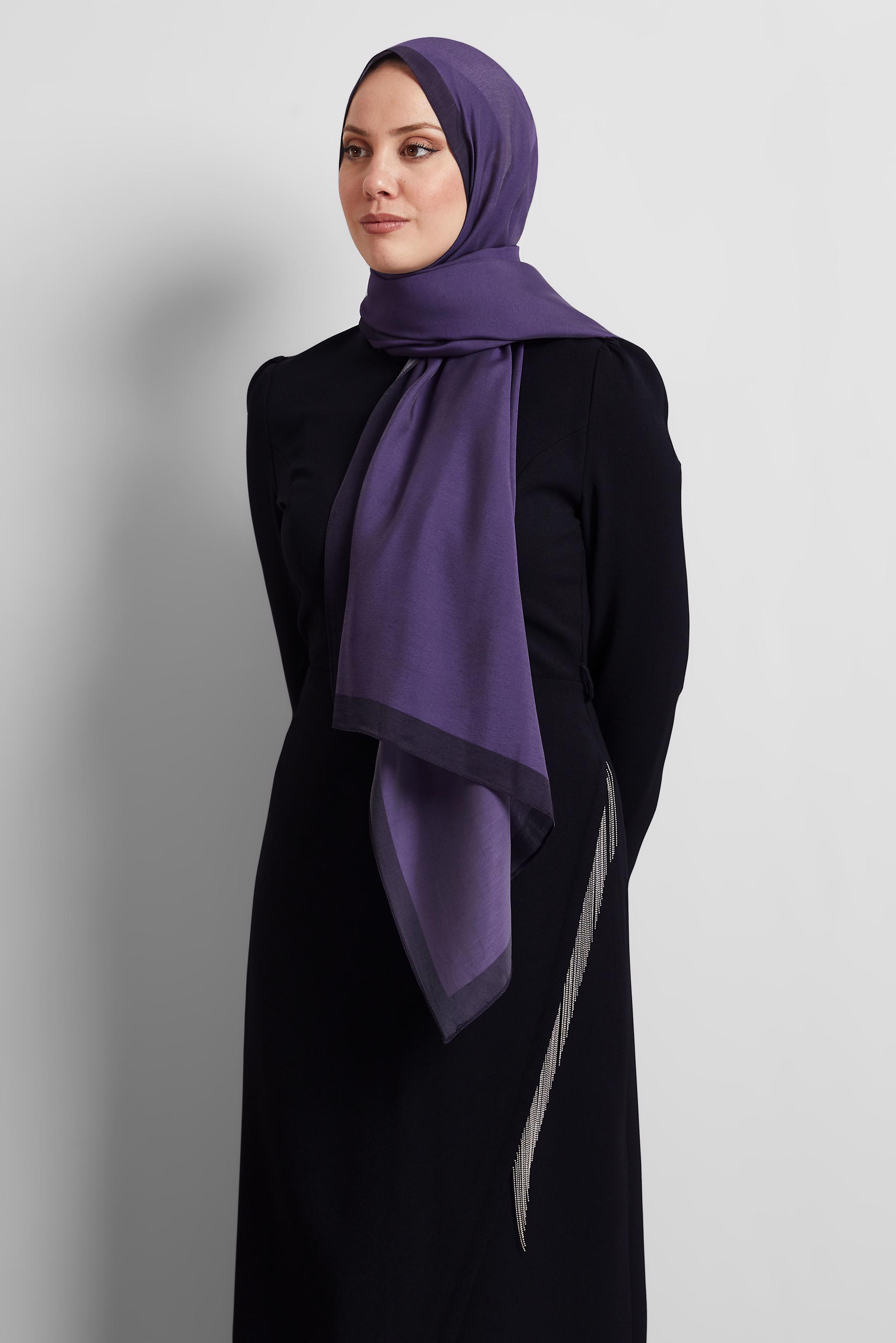 Tesettür giyim MOR ALVİNA ŞAL 8533
