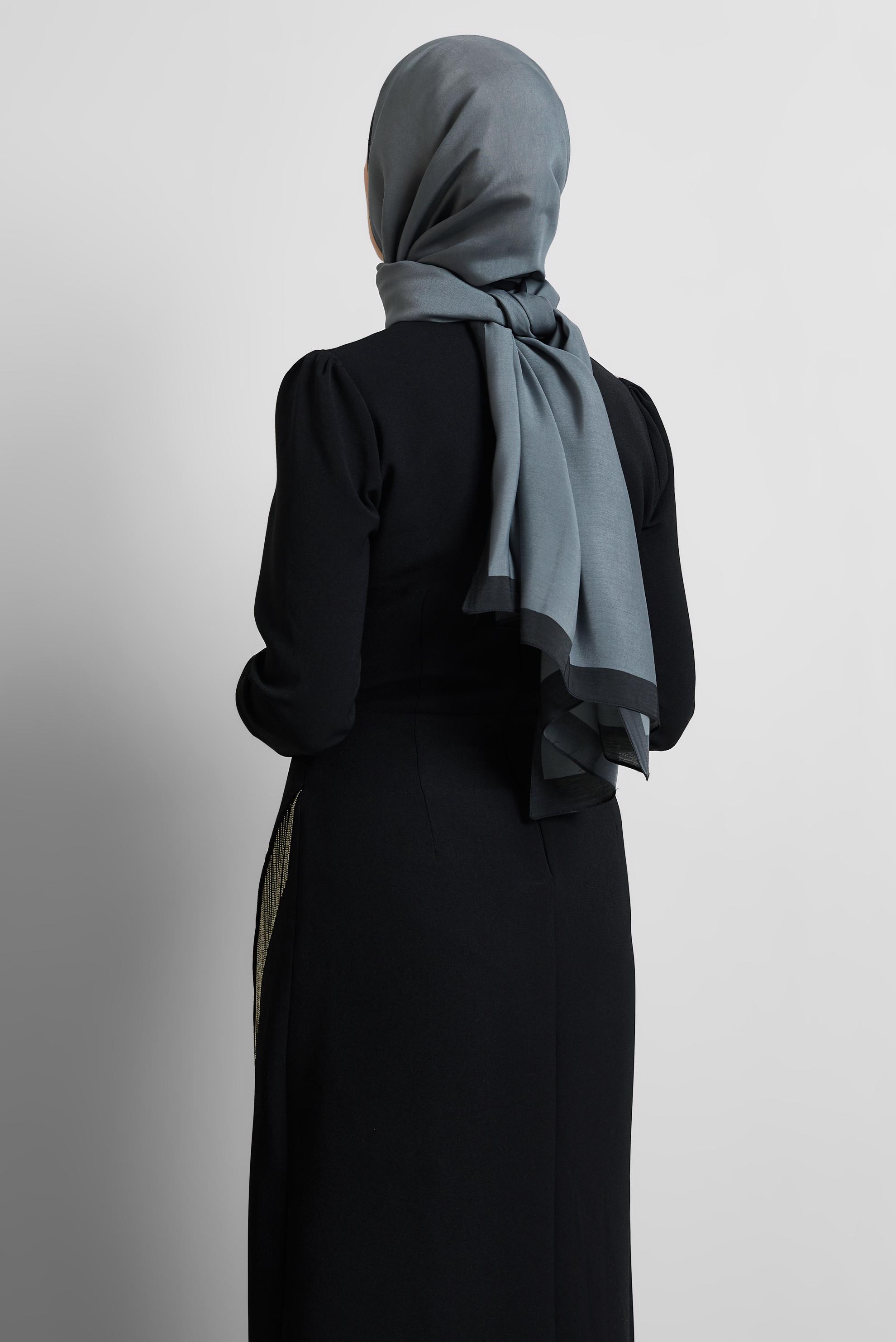 Tesettür giyim GRİ ALVİNA ŞAL 8533