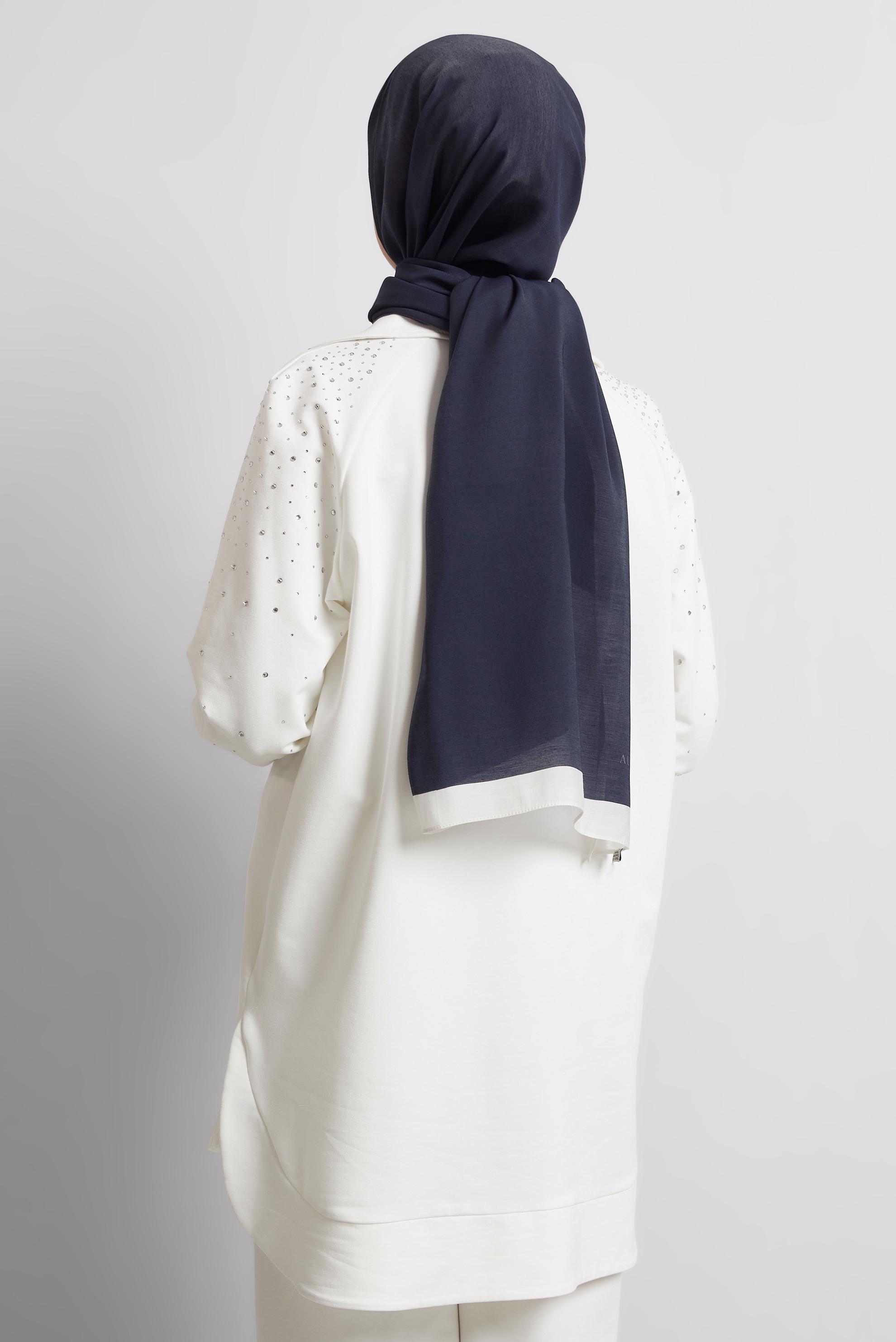 Tesettür giyim LACİVERT ALVİNA ŞAL 8533