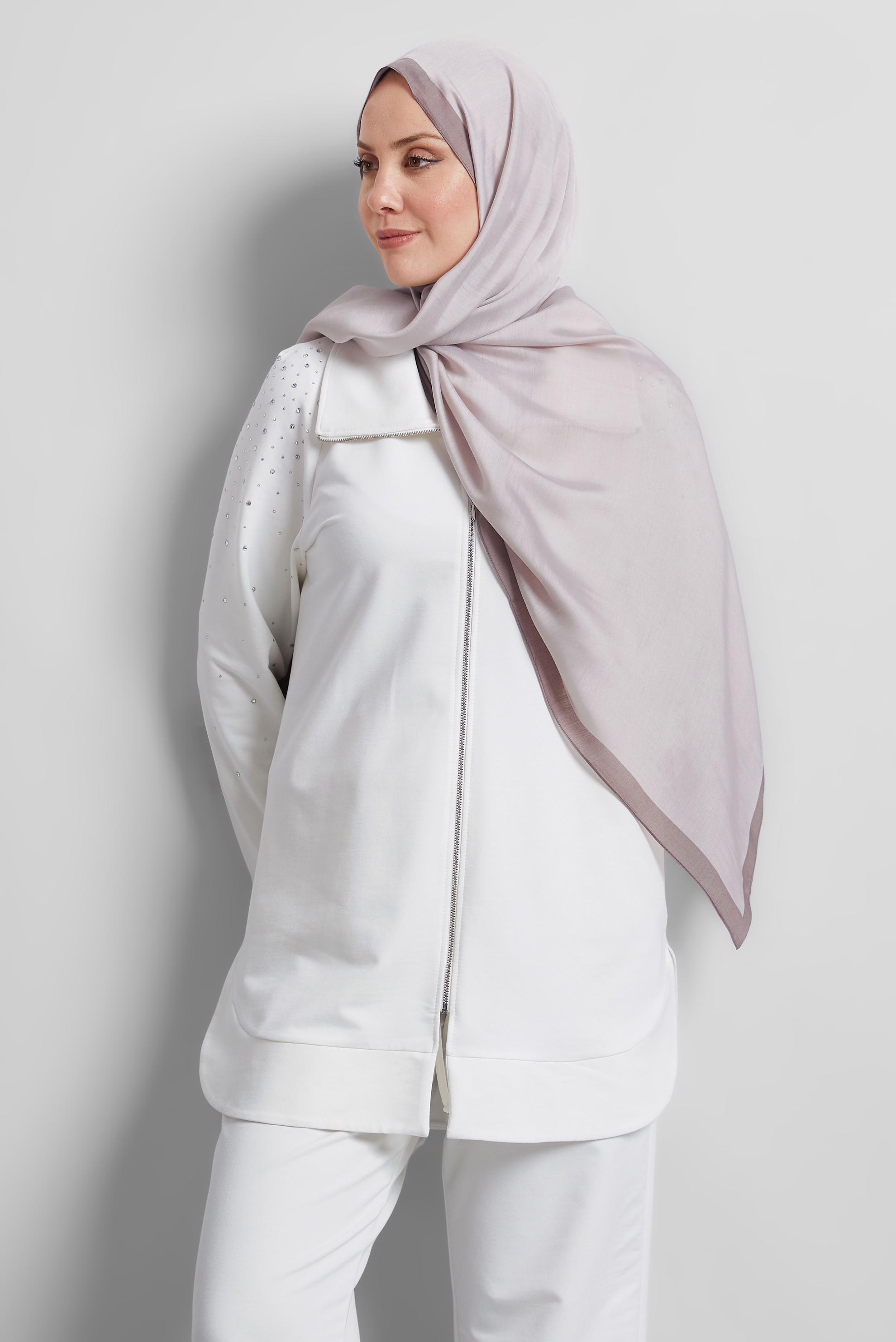 Tesettür giyim PUDRA ALVİNA ŞAL 8533