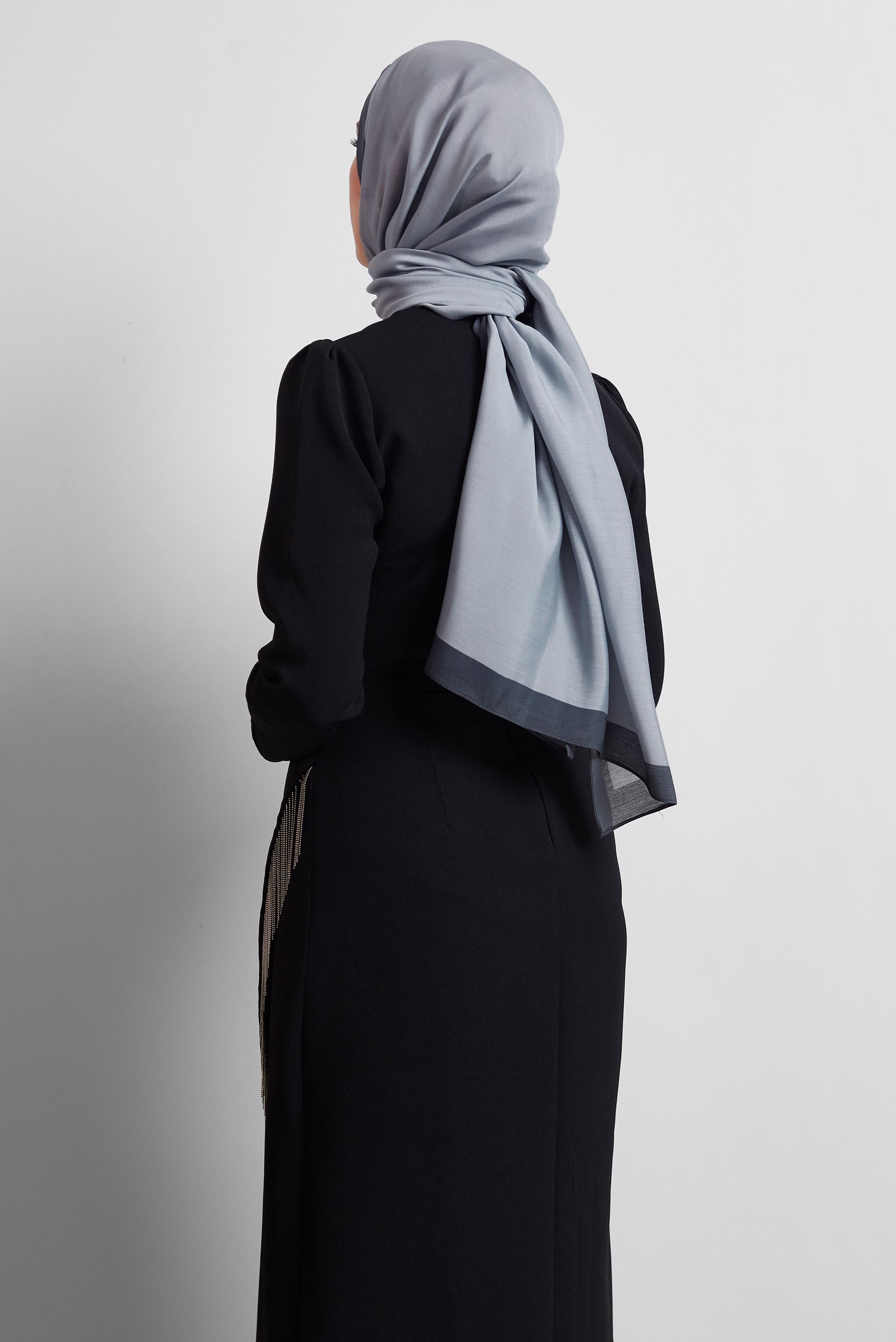 Tesettür giyim GRİ ALVİNA ŞAL 8533