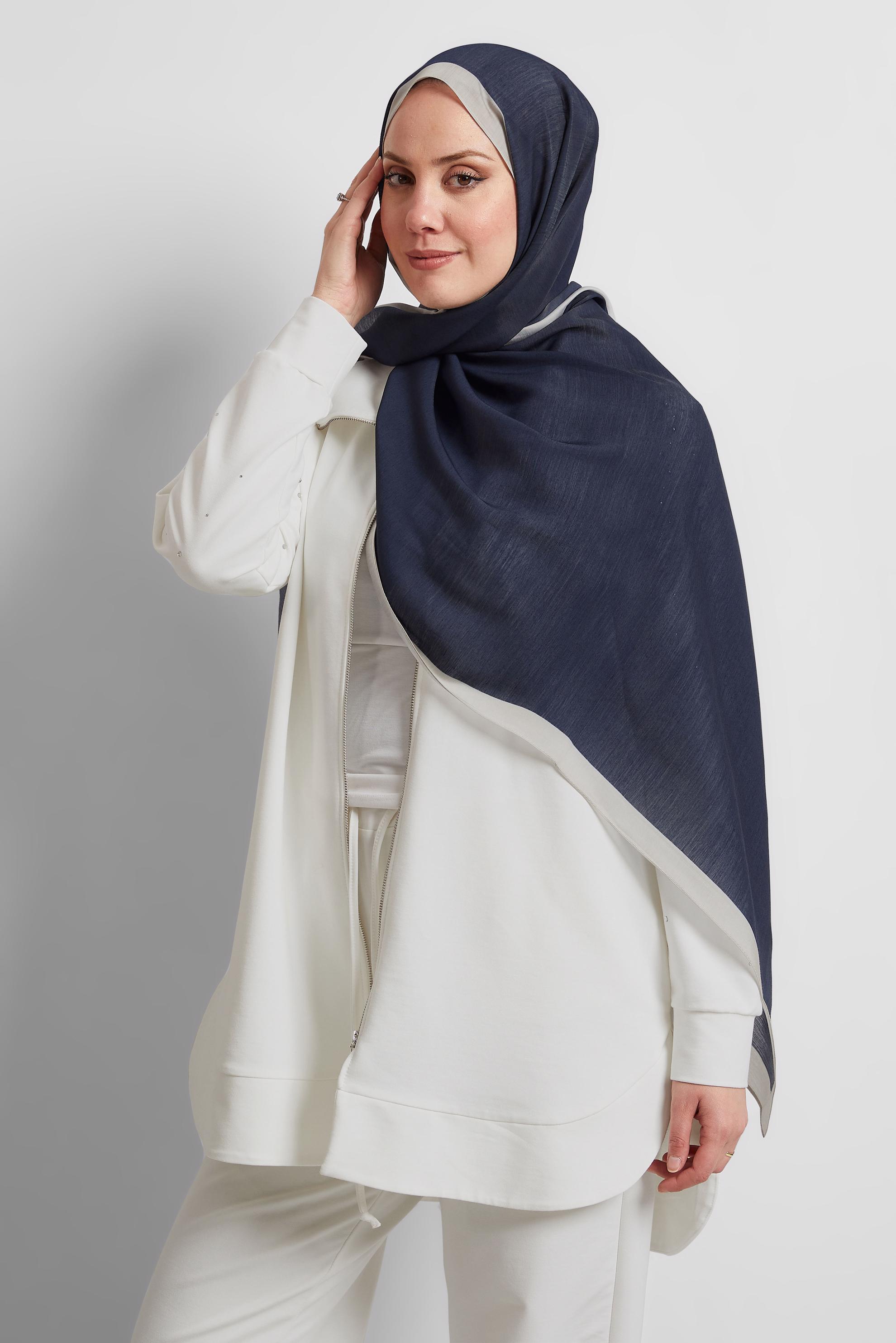 Tesettür giyim LACİVERT ALVİNA ŞAL 8533