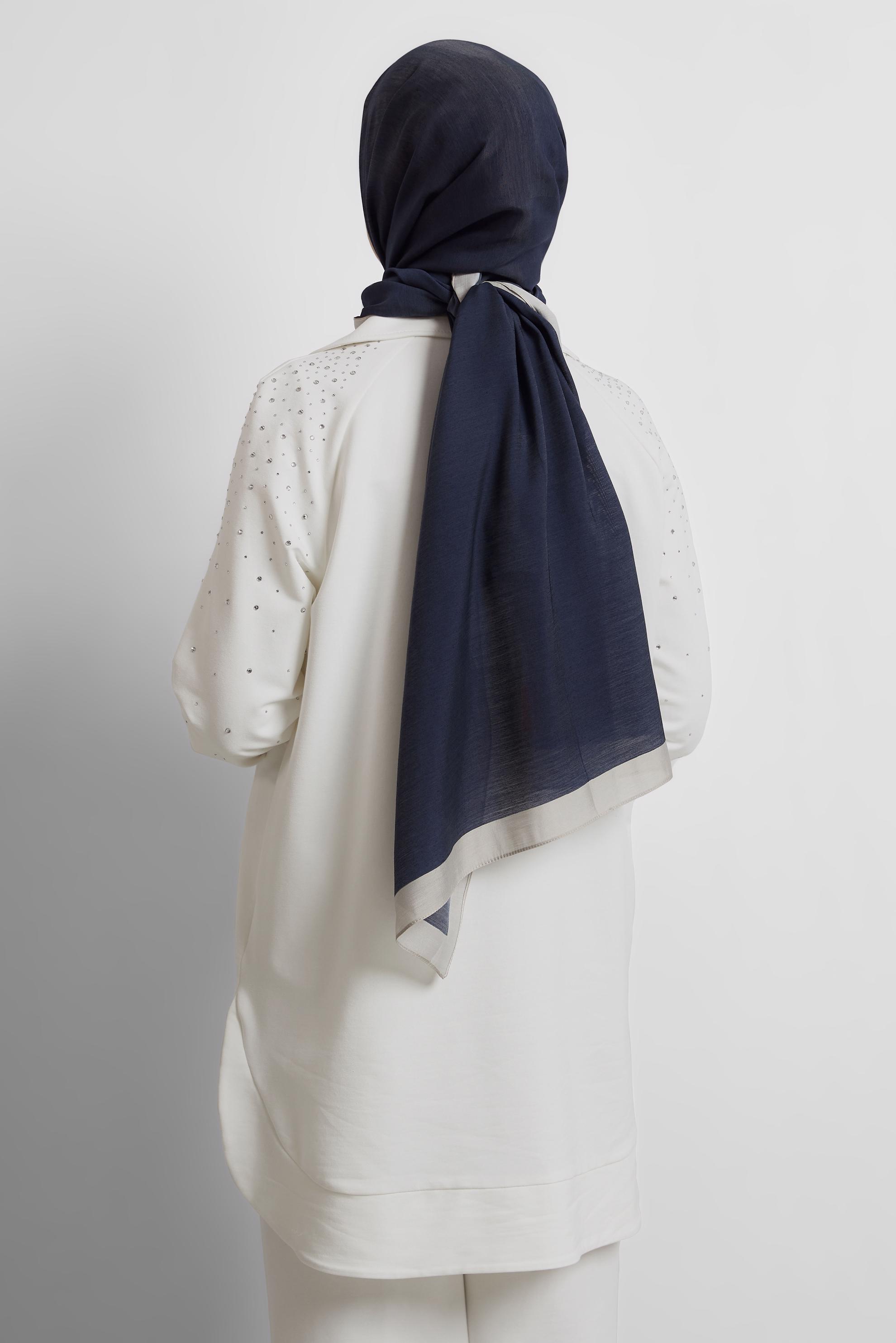 Tesettür giyim LACİVERT ALVİNA ŞAL 8533