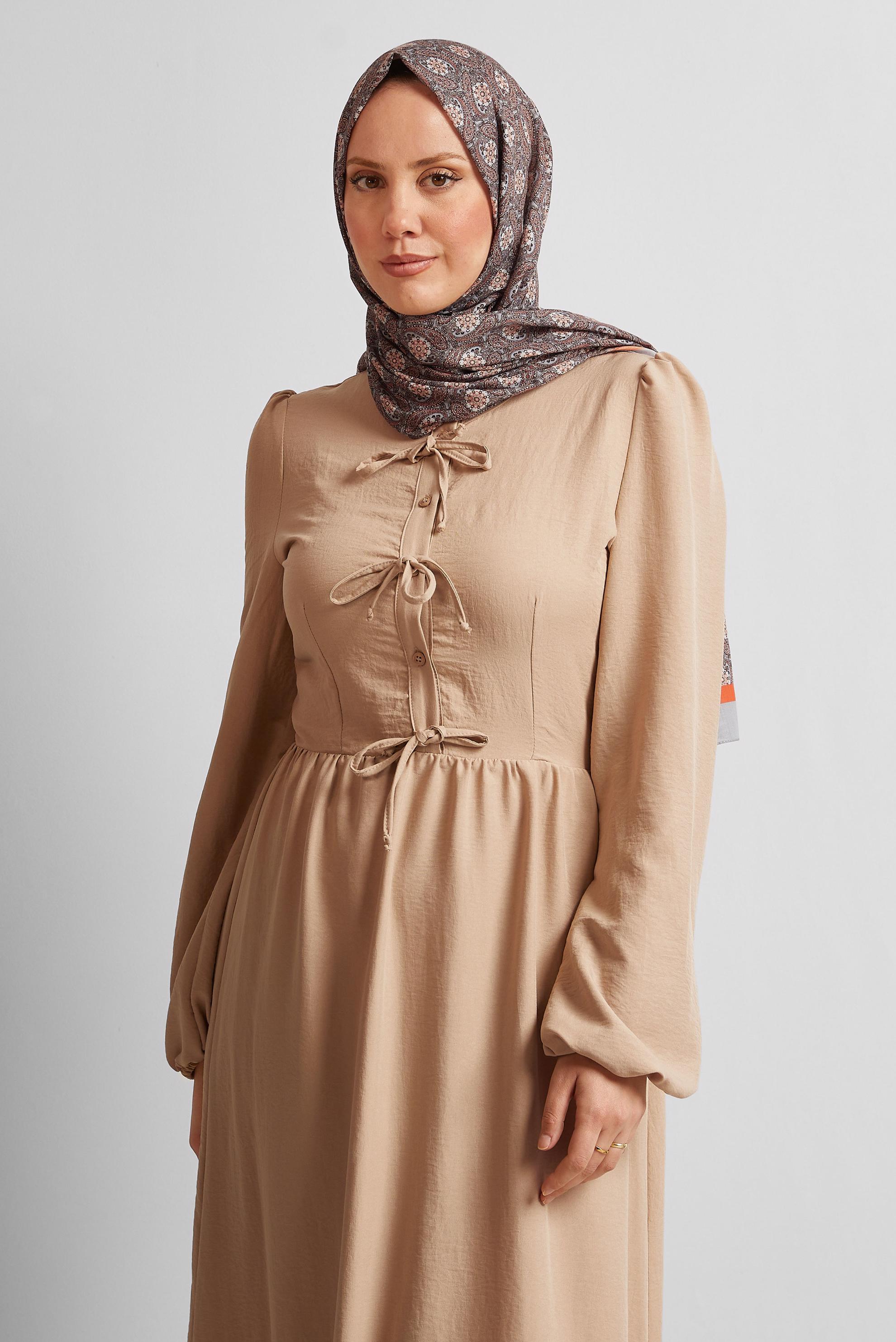 Tesettür giyim GRİ ALVİNA DESENLİ ŞAL 8540