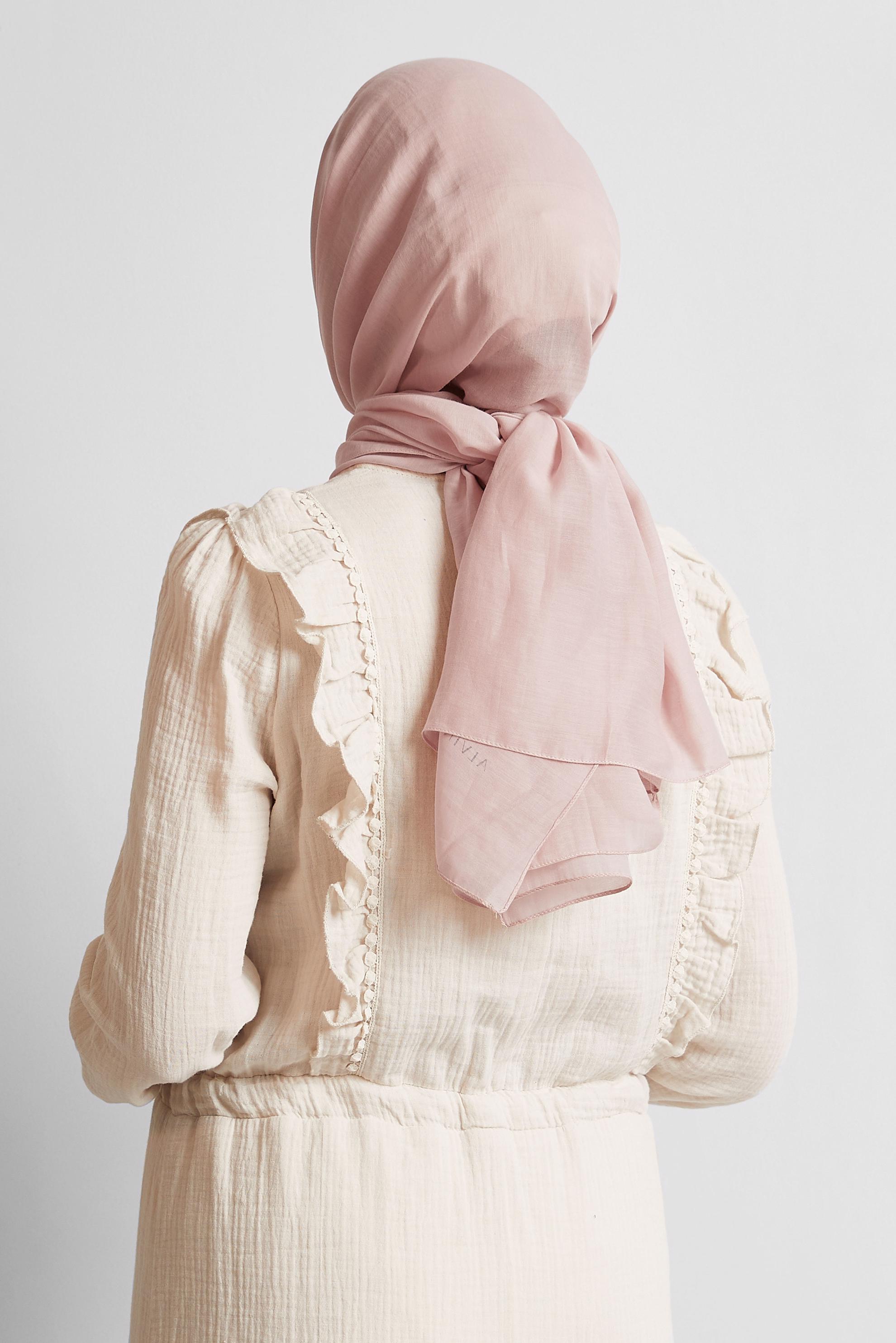 Tesettür giyim PUDRA ALVİNA PAMUK ŞAL 8544