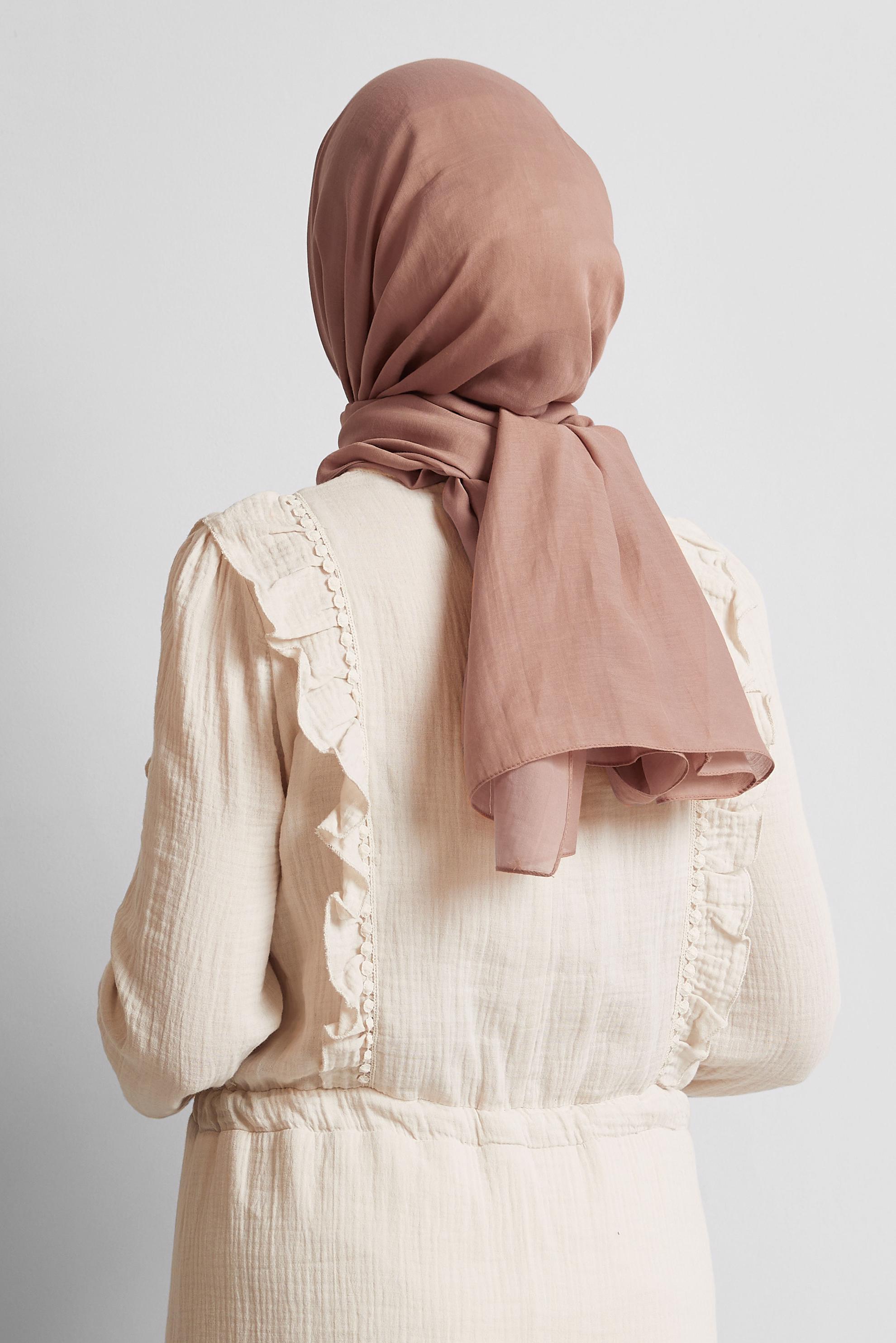 Tesettür giyim TABA ALVİNA PAMUK ŞAL 8544