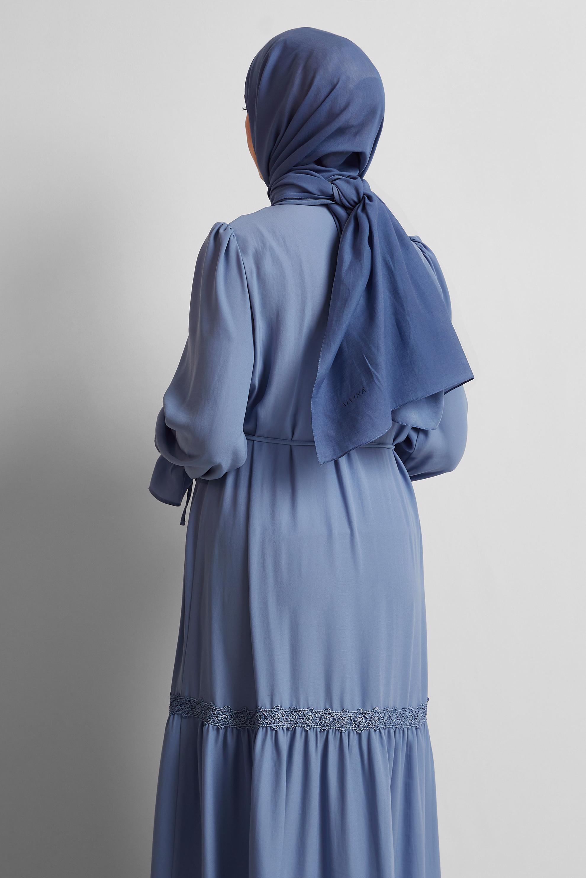 Tesettür giyim LACİVERT ALVİNA PAMUK ŞAL 8544