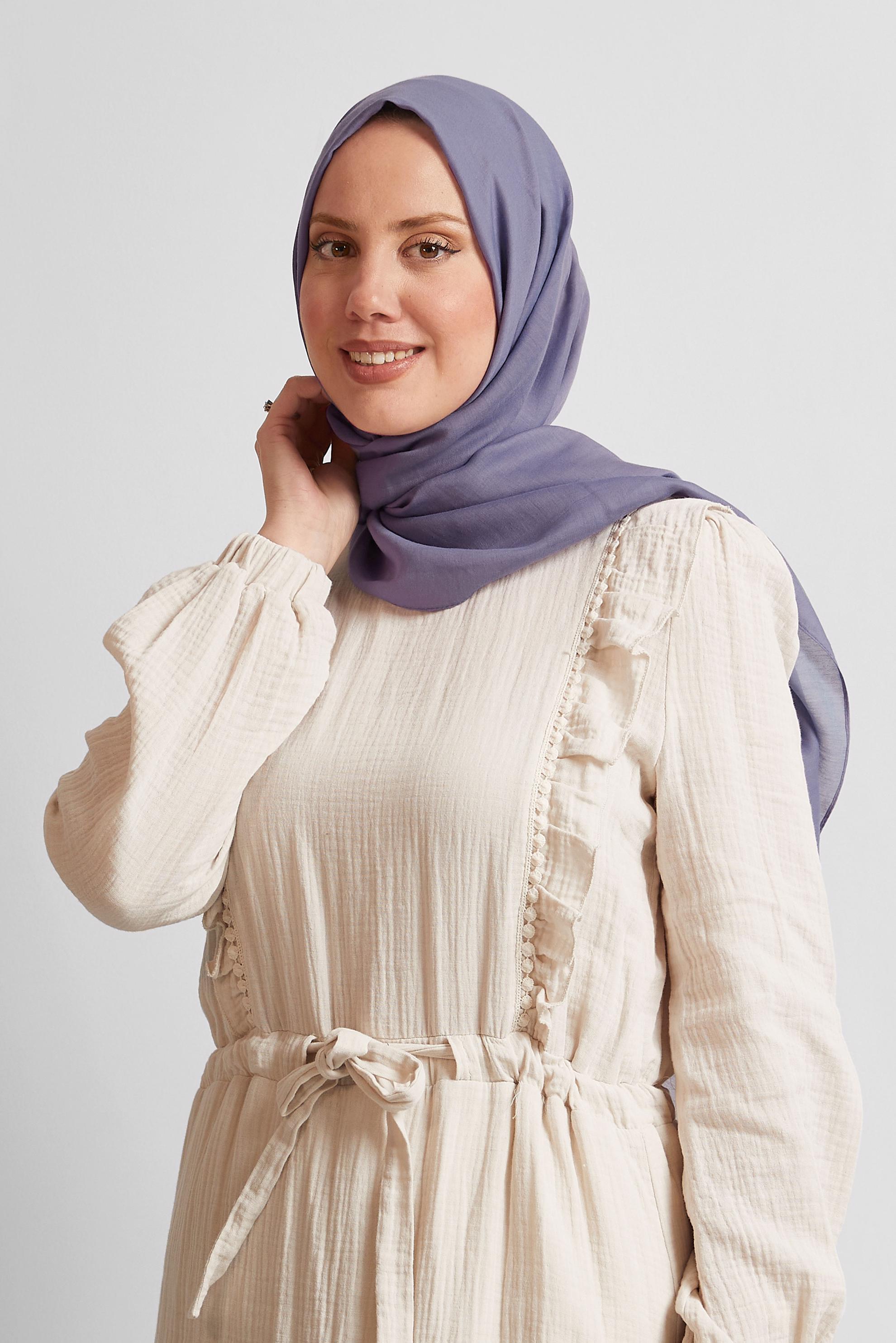 Tesettür giyim MOR ALVİNA PAMUK ŞAL 8544