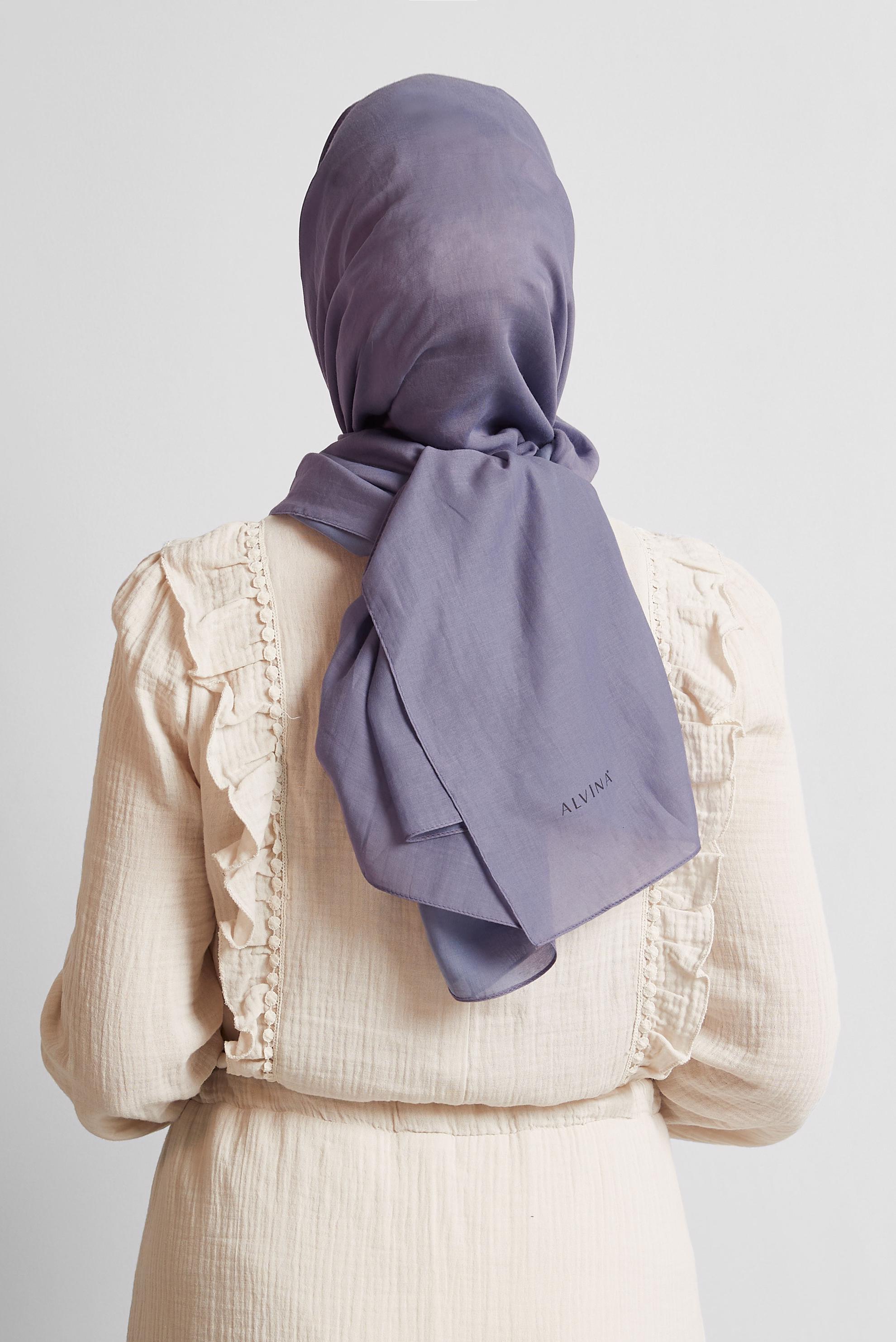 Tesettür giyim MOR ALVİNA PAMUK ŞAL 8544