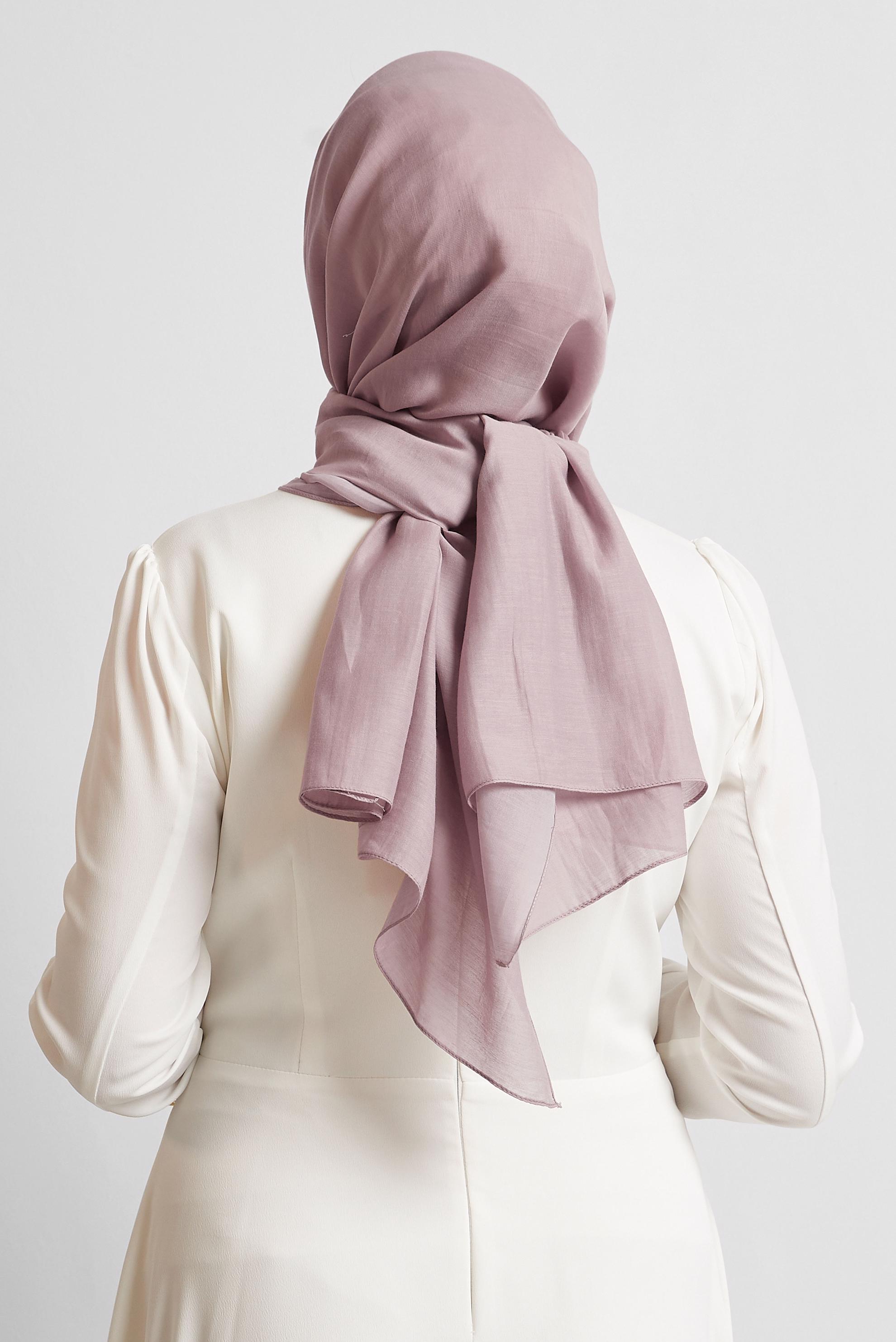 Tesettür giyim PEMBE ALVİNA PAMUK ŞAL 8544