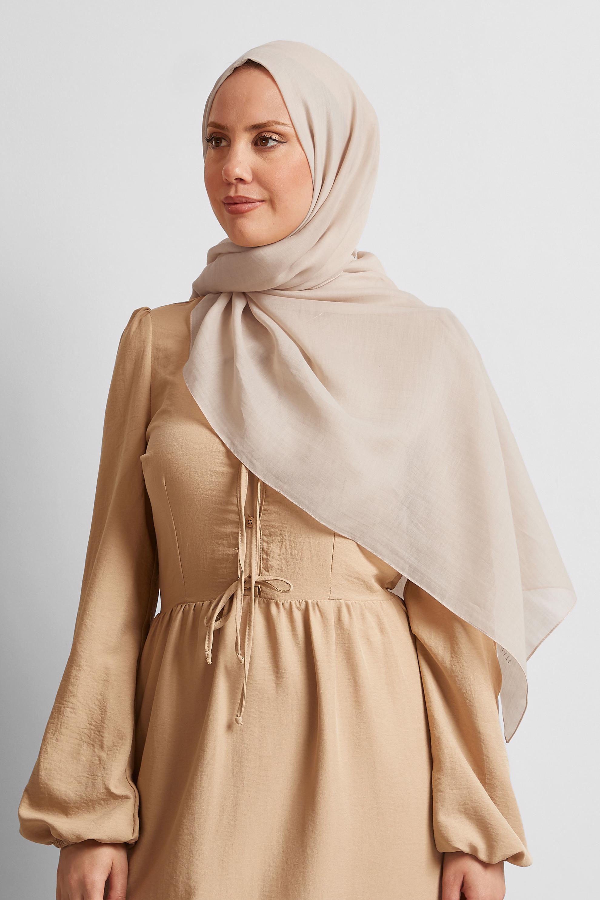 Tesettür giyim KUM ALVİNA PAMUK ŞAL 8544