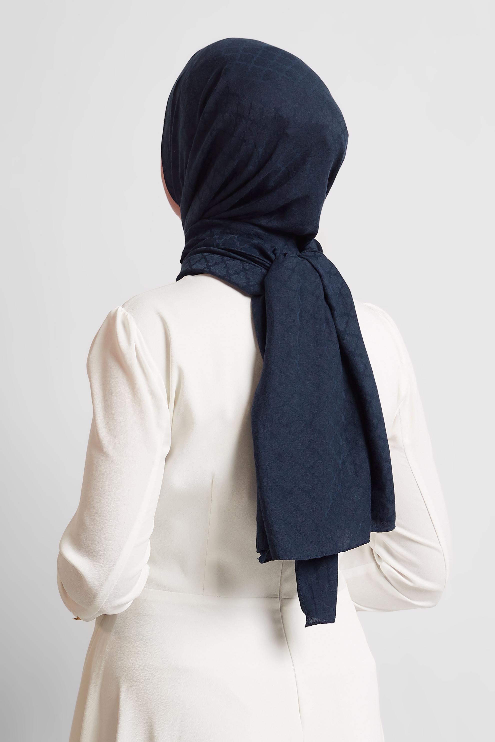 Tesettür giyim LACİVERT ALVİNA ŞAL 8545