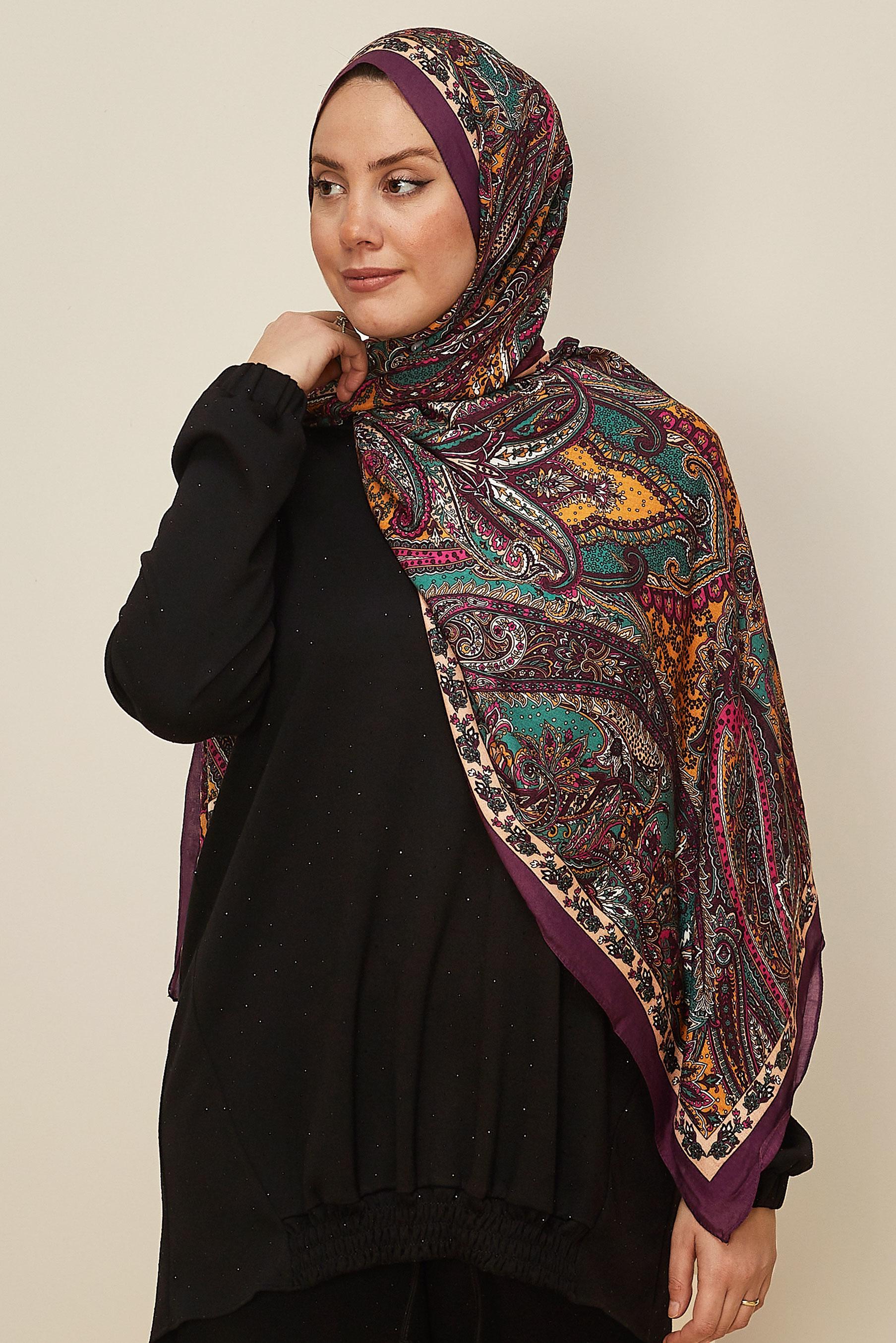 Vêtements hijab VISON CHÂLE À MOTIFS ALVINA 8546