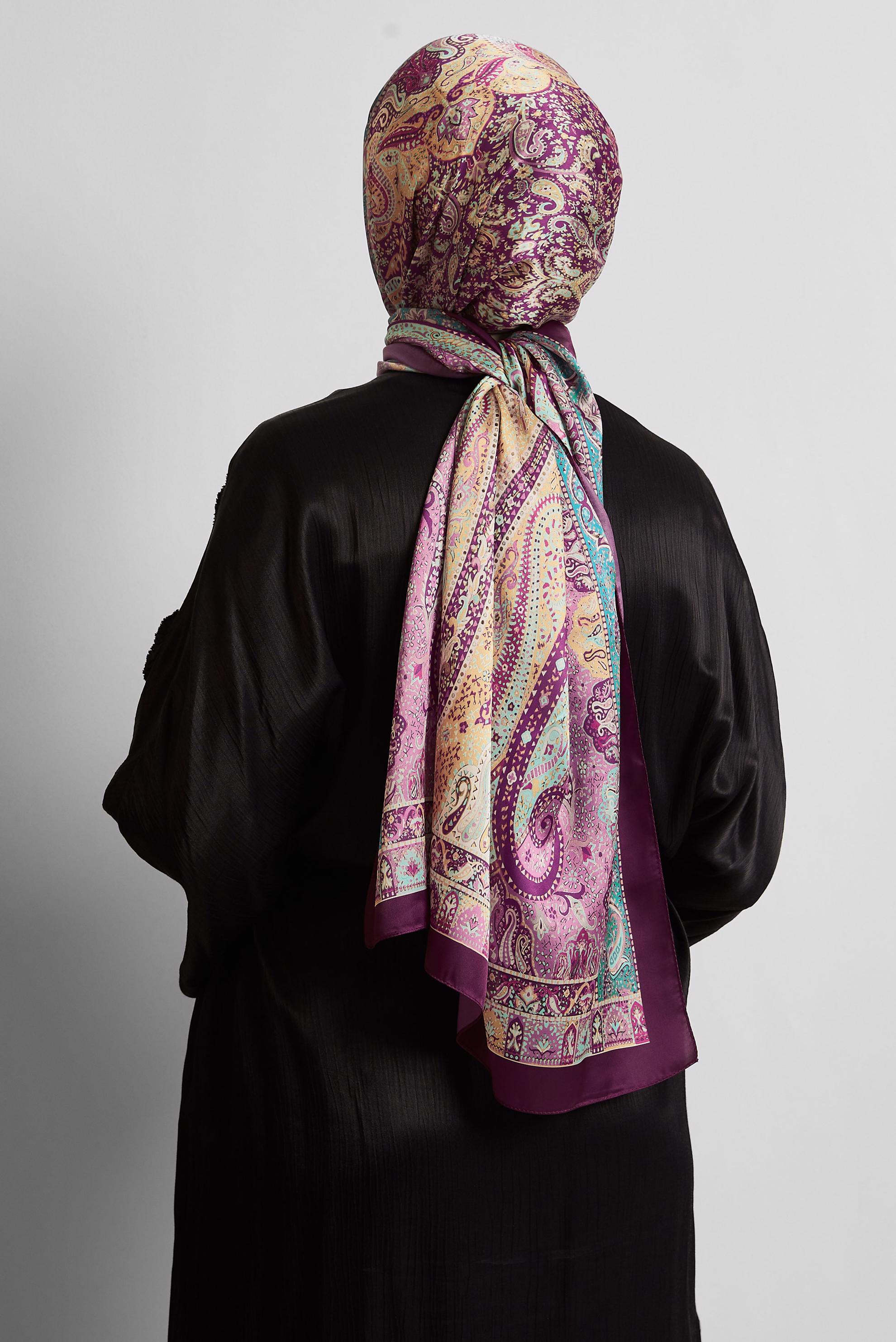 Tesettür giyim BEJ ALVİNA DESENLİ ŞAL 8548