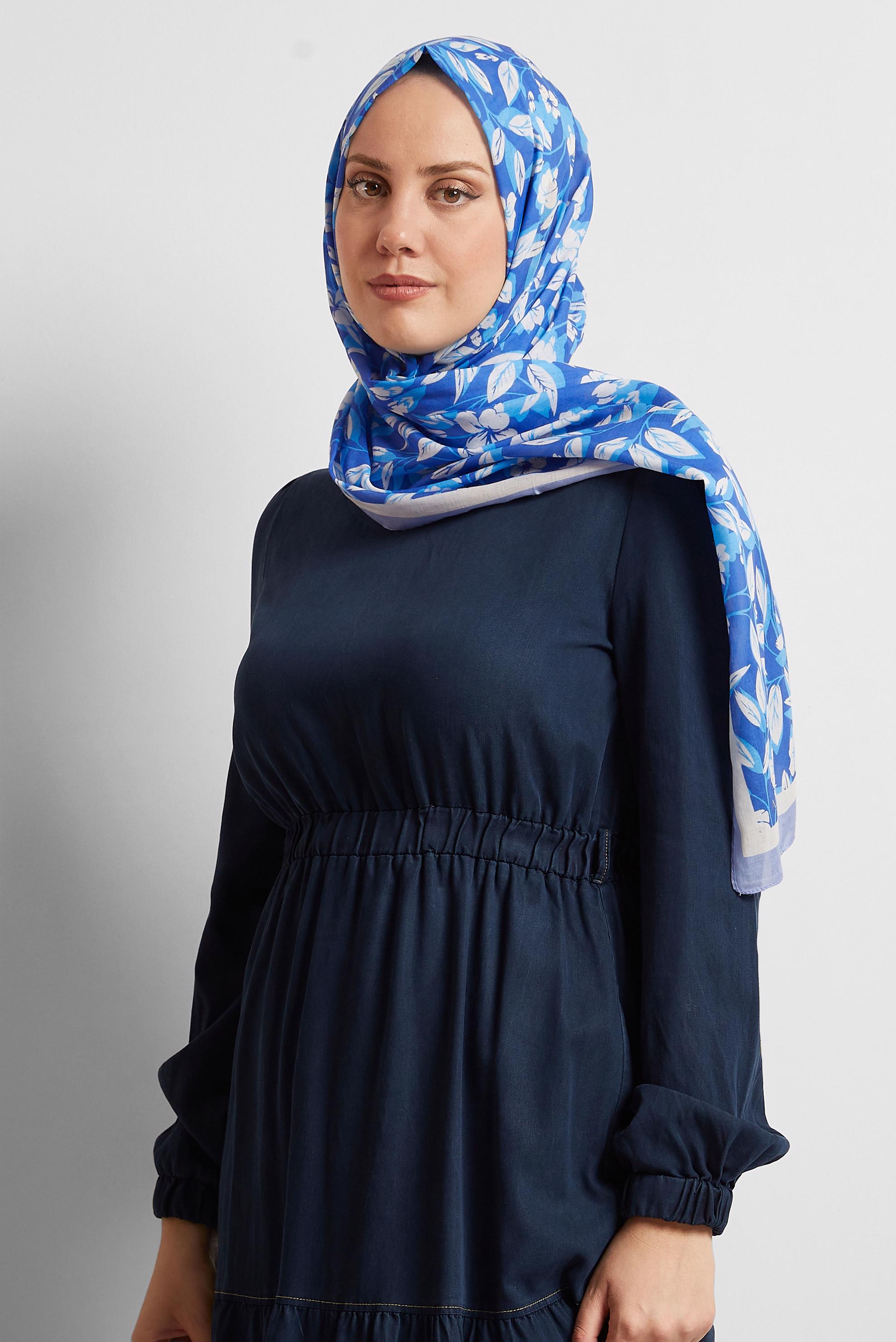 Tesettür giyim LACİVERT ALVİNA ŞAL 8555