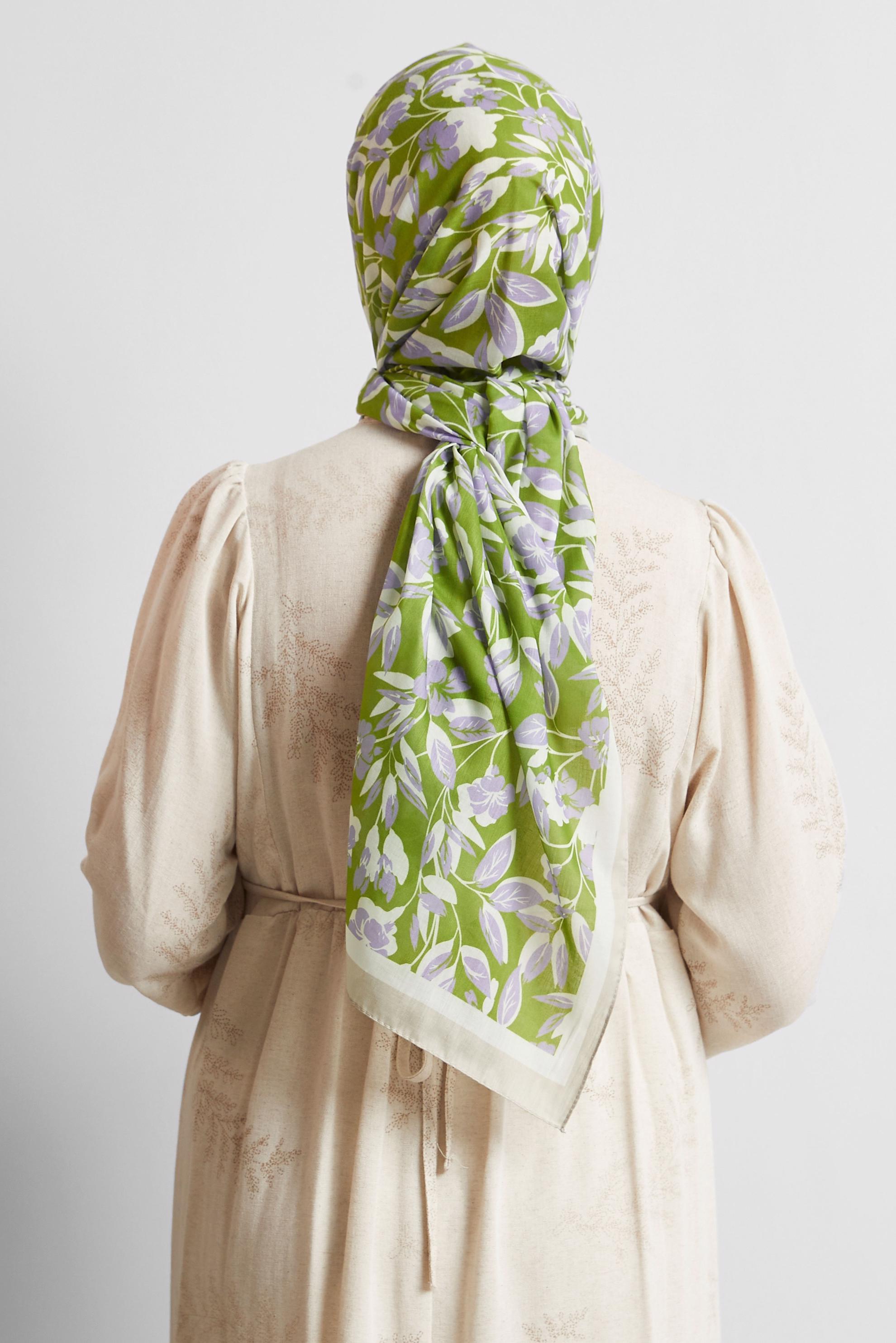 Tesettür giyim MAVİ ALVİNA ŞAL 8555