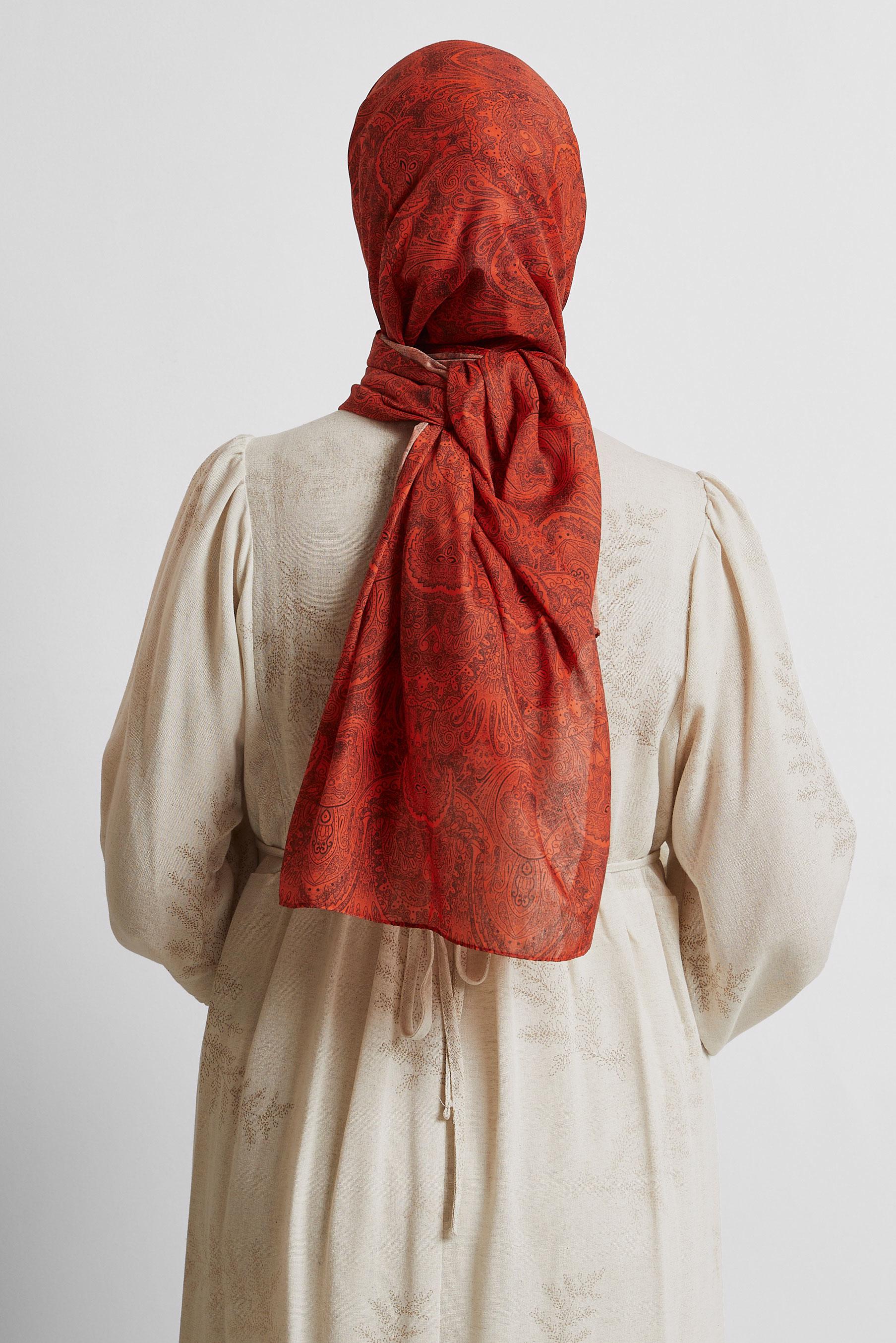 Tesettür giyim KIRMIZI ALVİNA ŞAL 8556