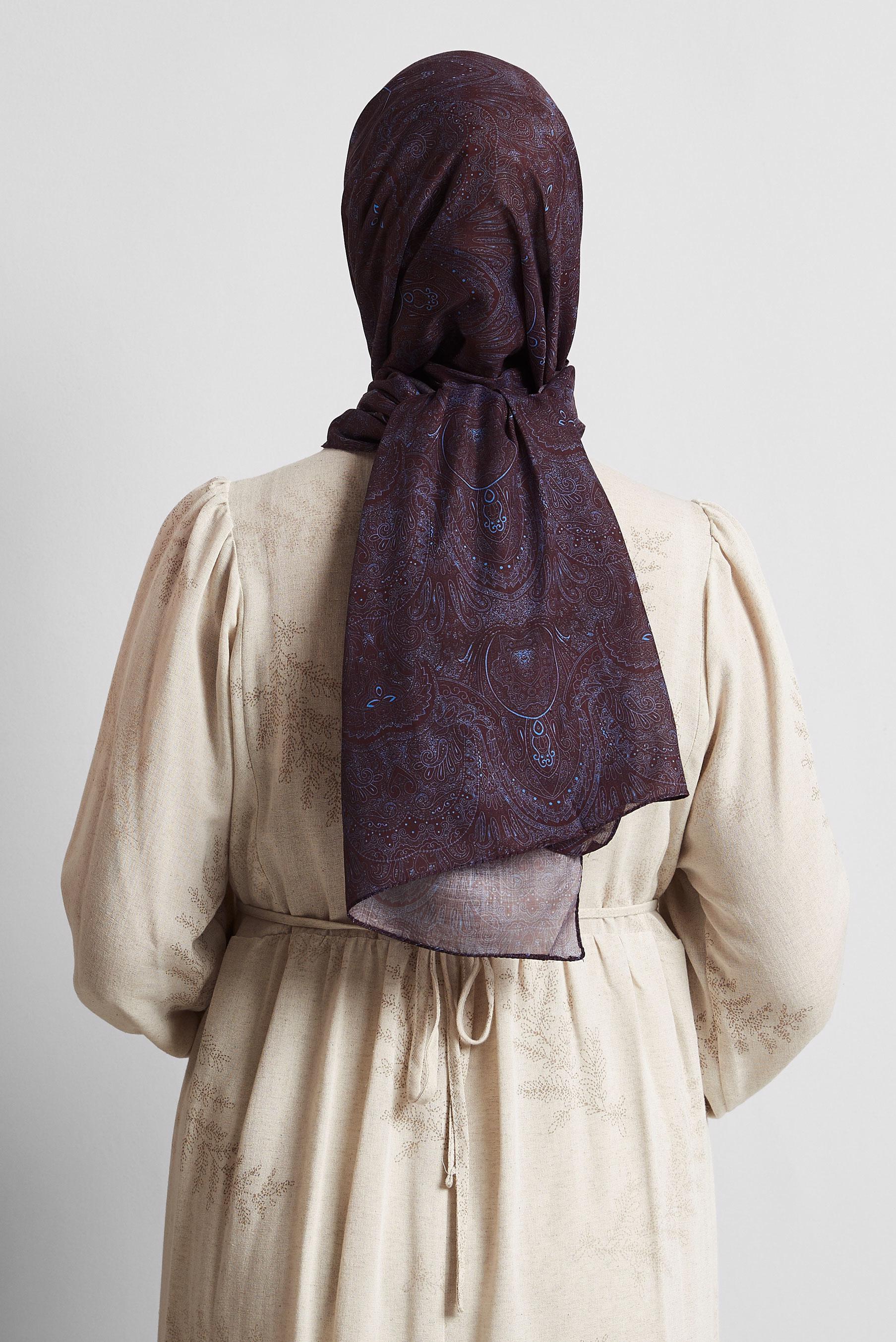 Tesettür giyim MOR ALVİNA ŞAL 8556