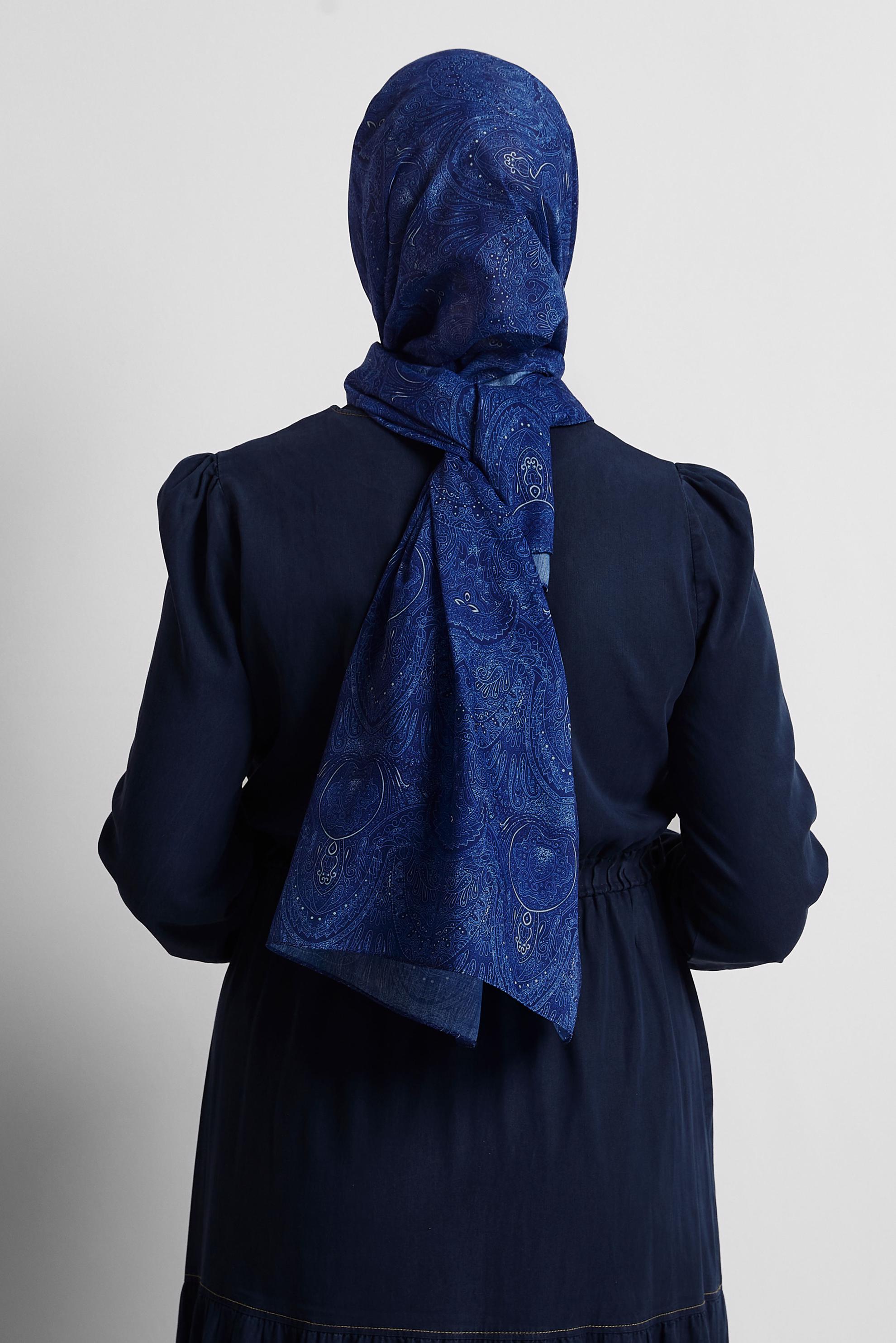 Tesettür giyim LACİVERT ALVİNA ŞAL 8556