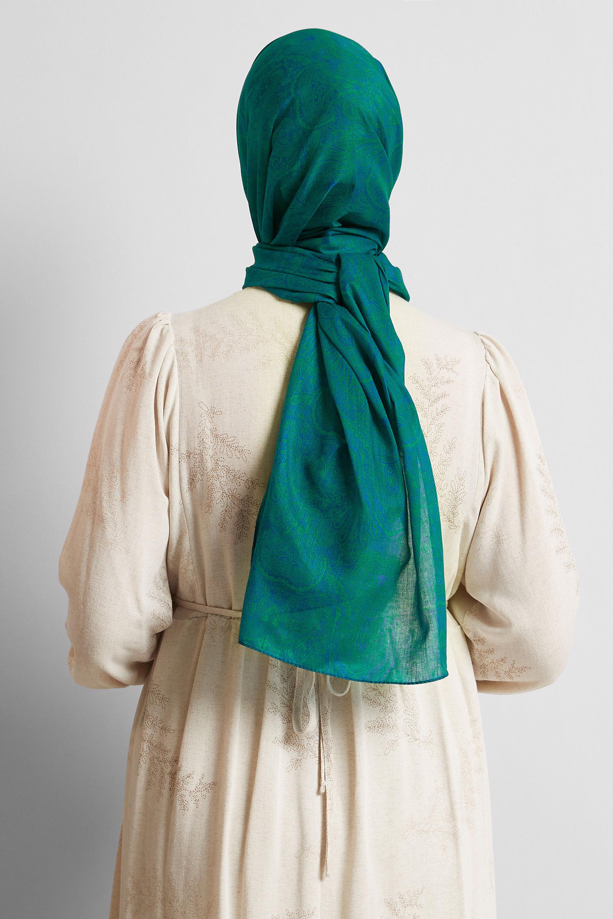 Tesettür giyim MAVİ ALVİNA ŞAL 8556