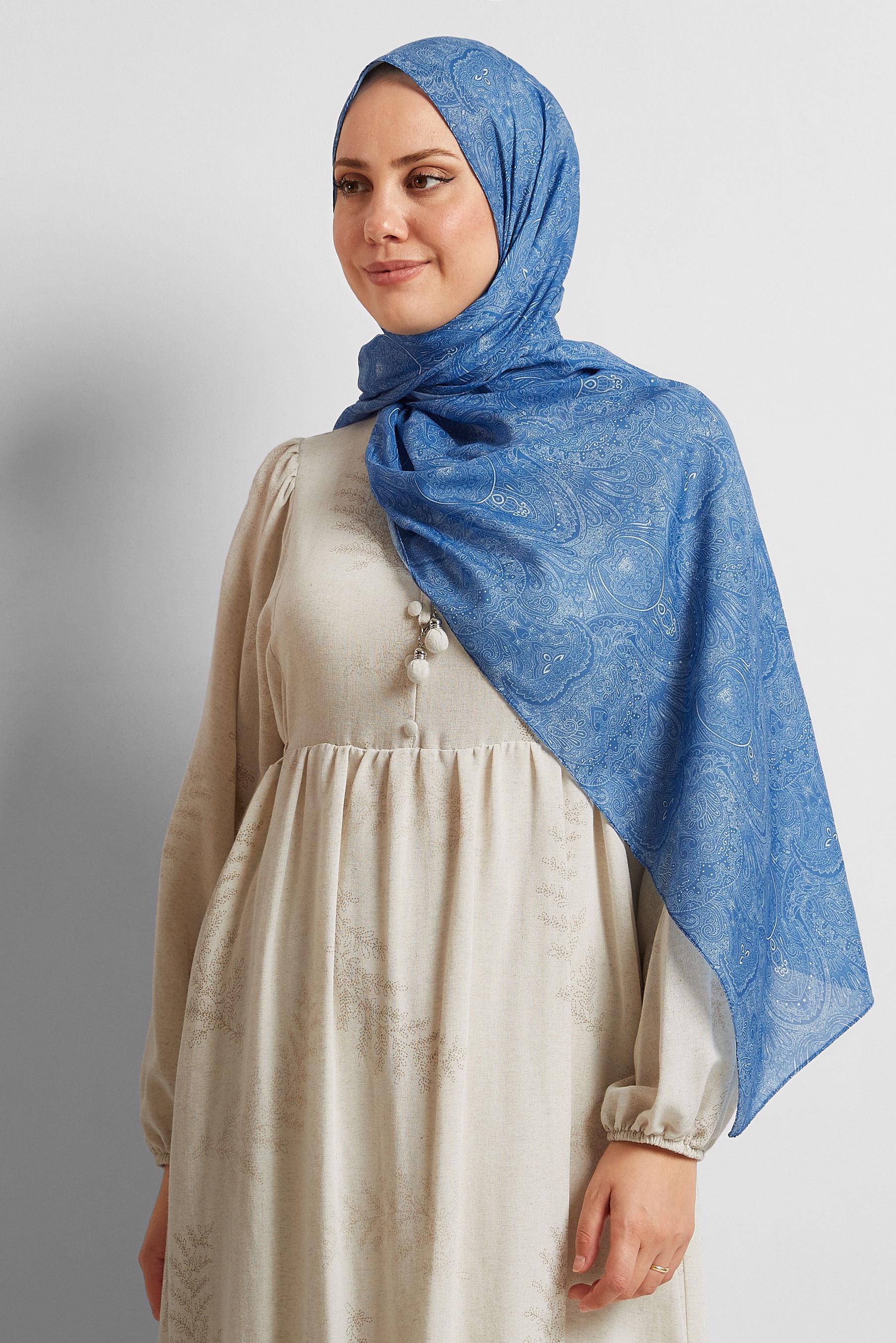 Tesettür giyim LACİVERT ALVİNA ŞAL 8556