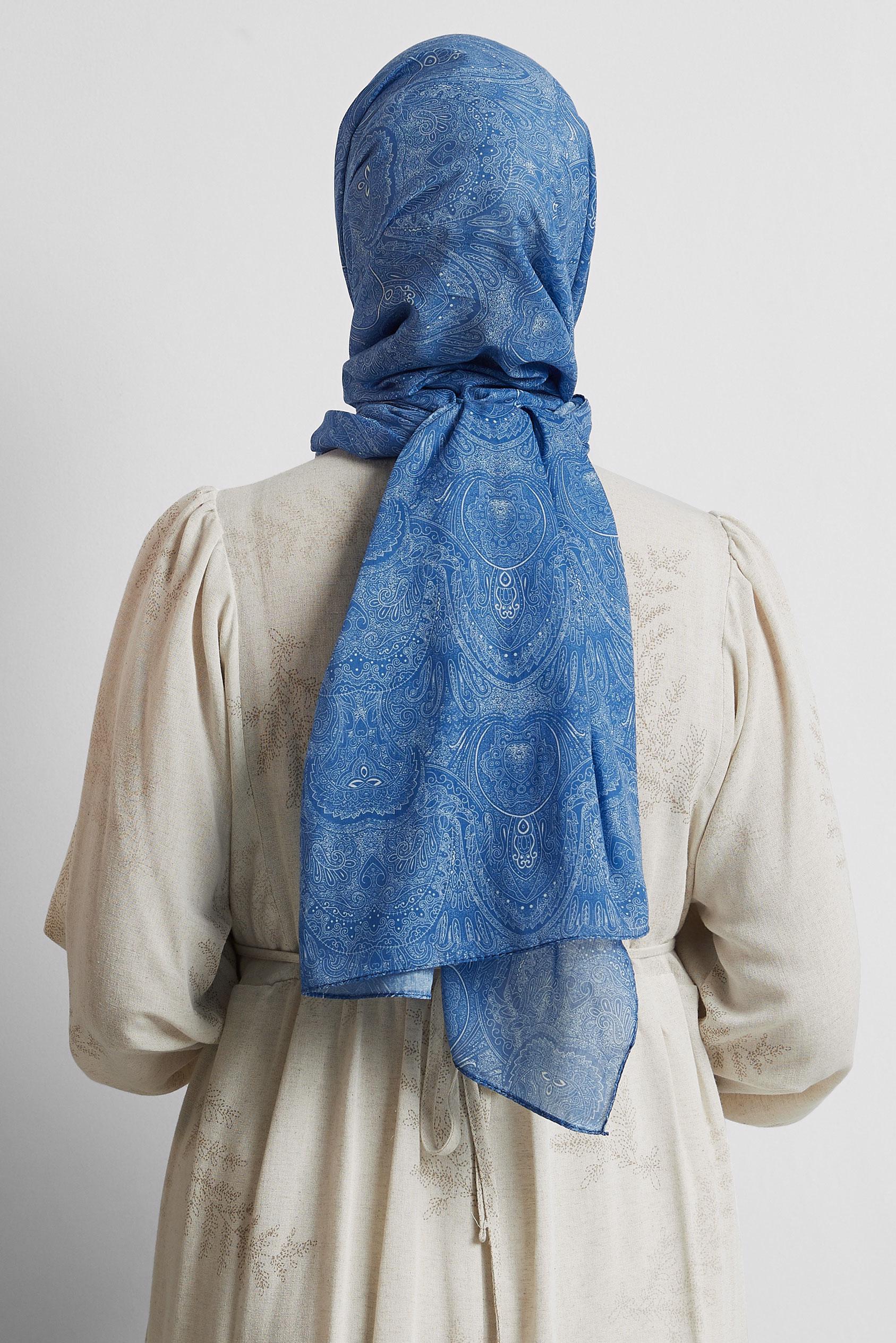 Tesettür giyim LACİVERT ALVİNA ŞAL 8556