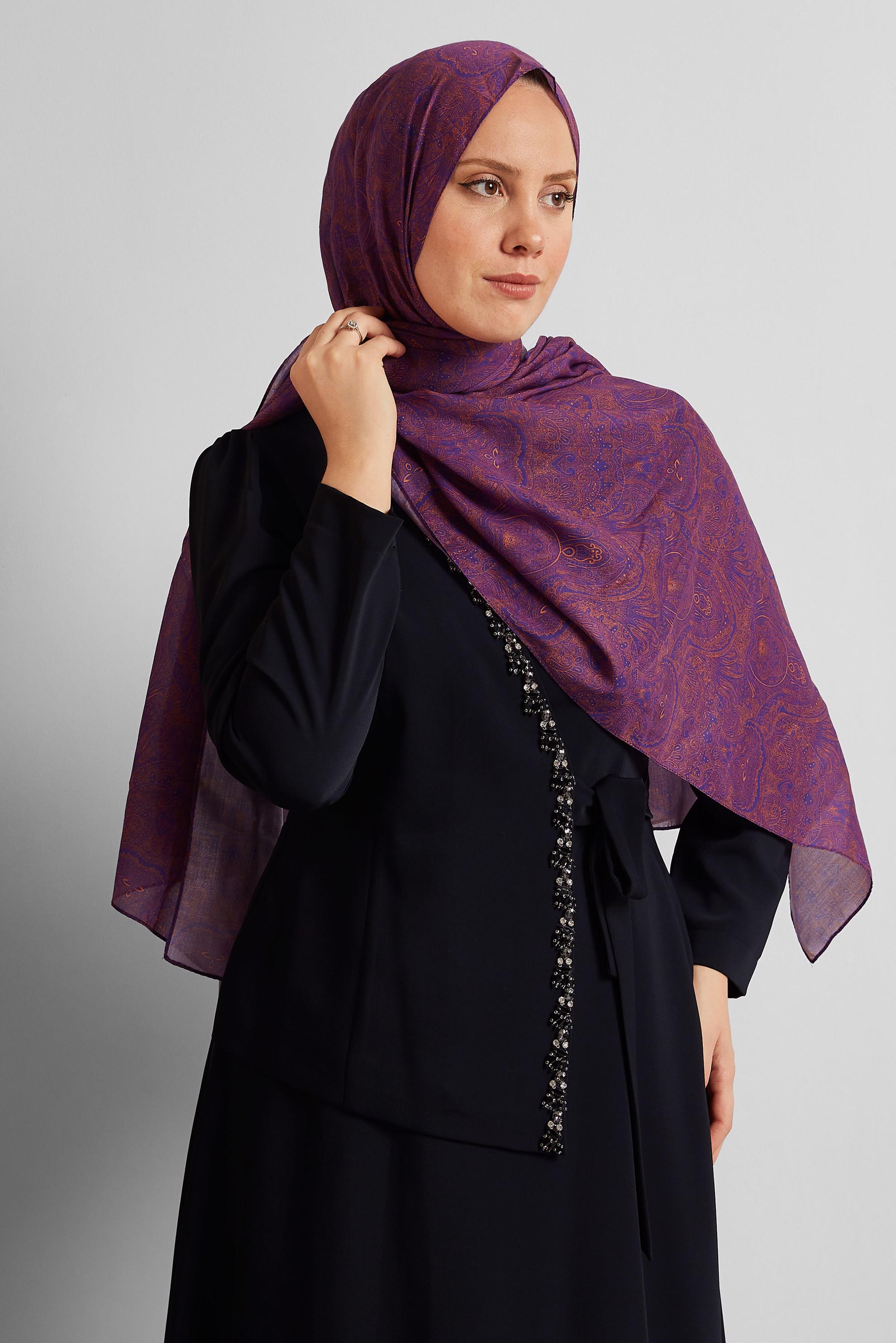 Tesettür giyim MÜRDÜM ALVİNA ŞAL 8556