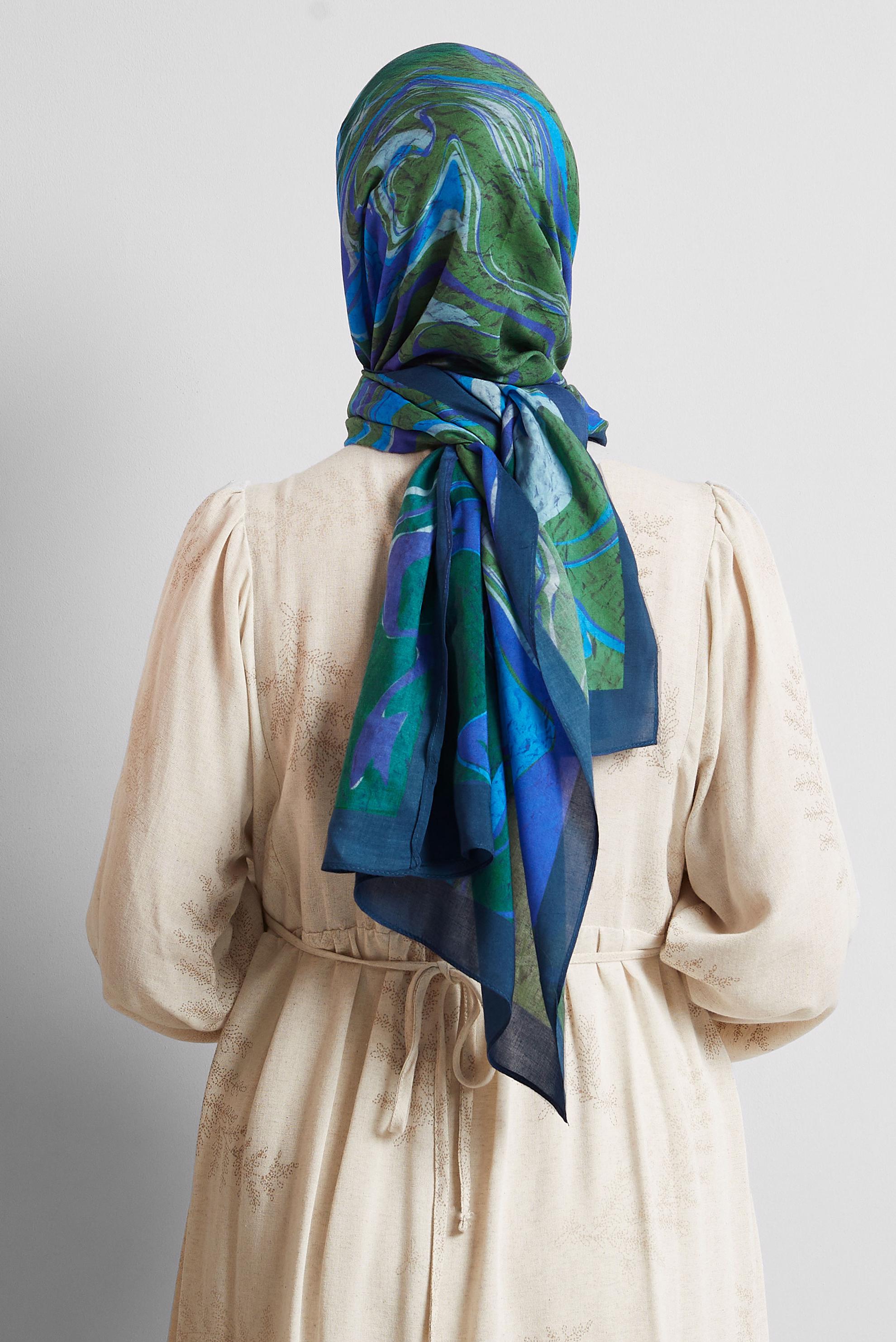 Tesettür giyim MOR ALVİNA DESENLİ ŞAL 8567